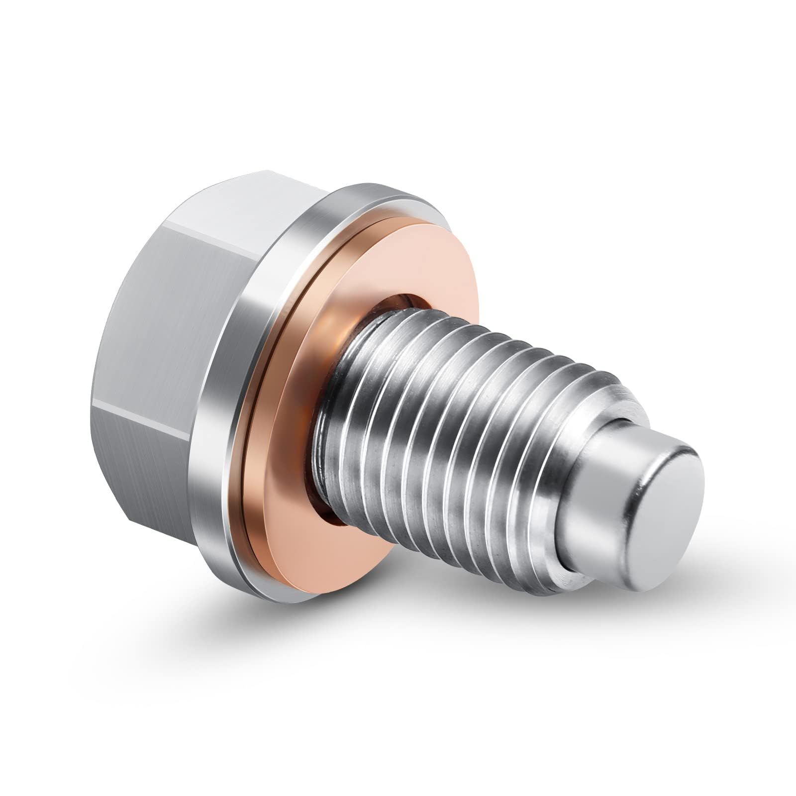 M16 X1.5 Magnetic Oil Drain Plug Stainless Steel Oil Pan Drain Bolt Replacement For Subaru, Mini