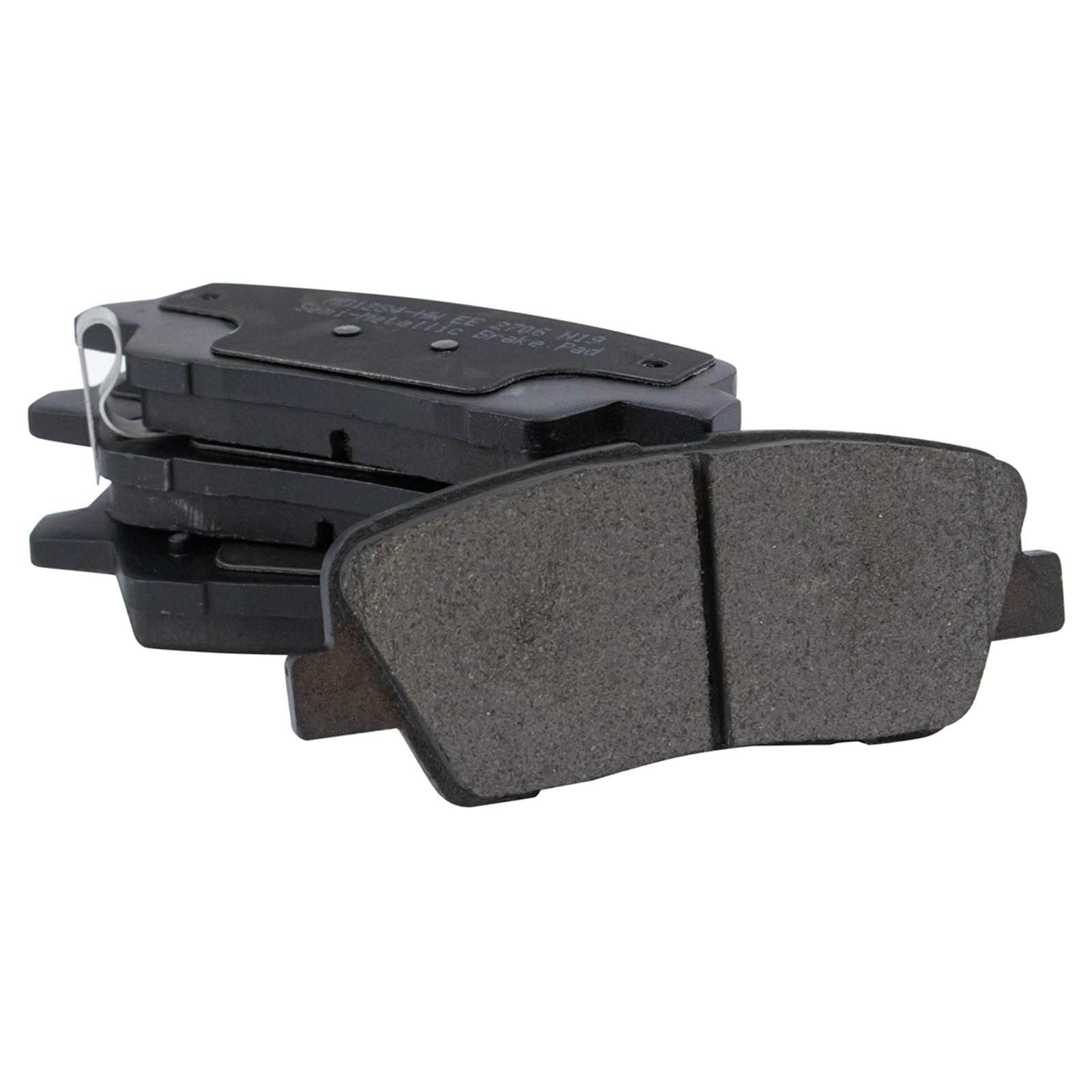 Trq Rear Brake Pad & Rotor Kit Brake Pads Brake Rotor Semi-Metallic Compatible With 2010-2016 Hyundai Santa Fe 2013-2016 Santa F