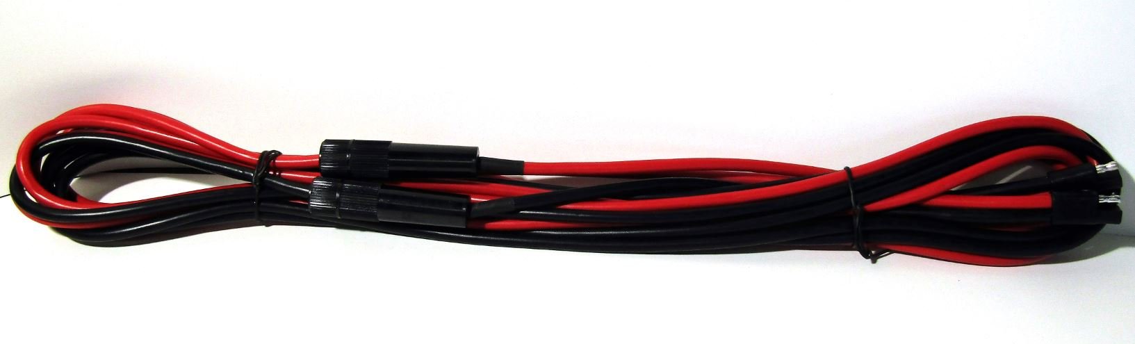 Pro Trucker 2 Pin Quick Disconnect Wire Harness Sae Connector Bullet Lead Cable - (8 Gauge With Fuse / 14 Ft)