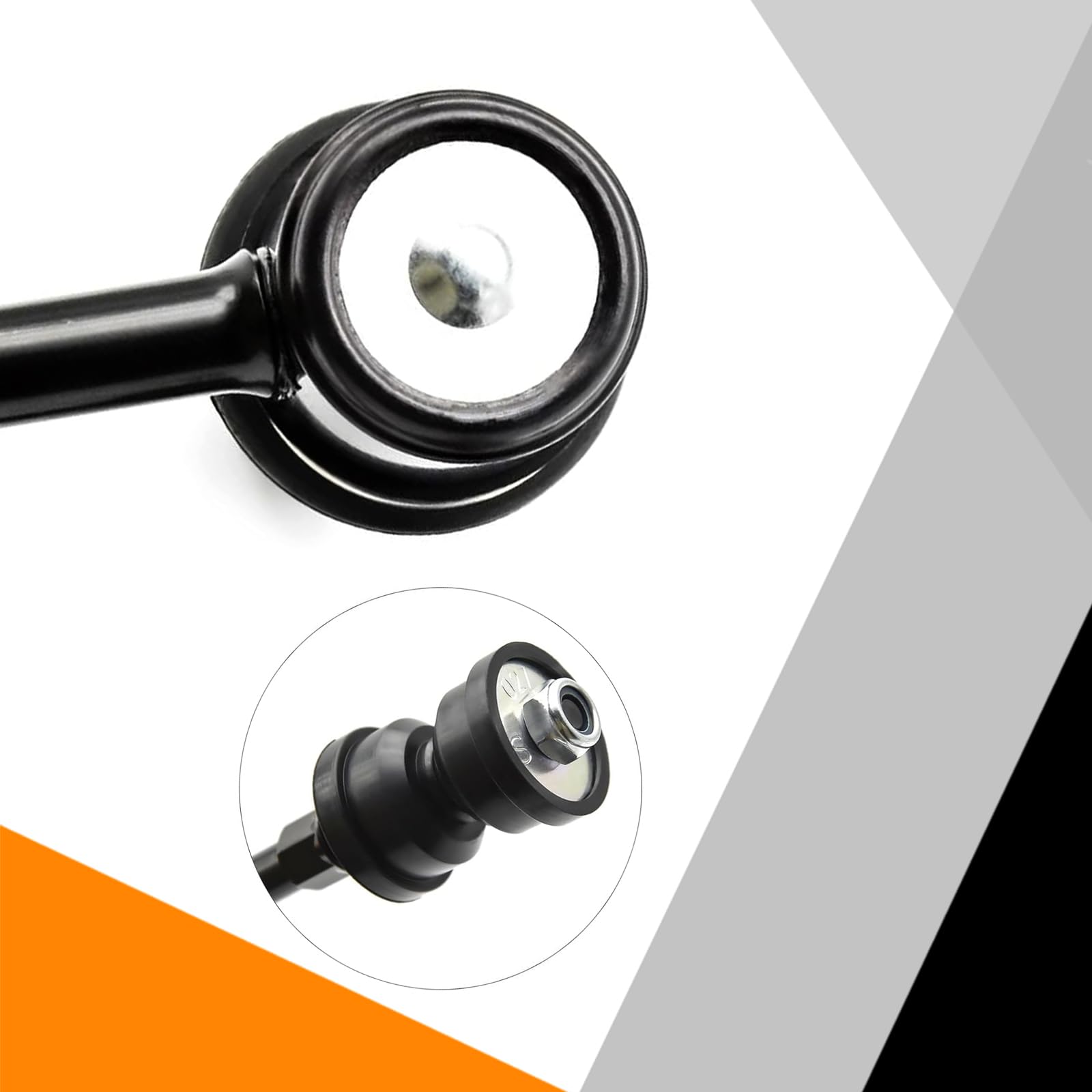K750427 (2) Front Sway Bar End Link Compatible With 2008-2009 Chevy Equinox 3.6L, 2010-2017 Equinox, 08-09 Po-Ntiac Torrent 3.6L