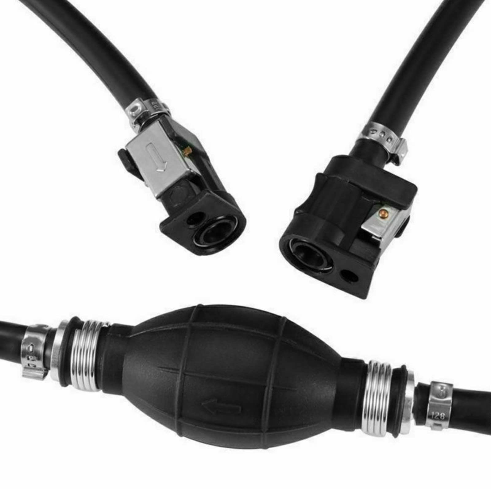 SDDS 5/16 Inch 8mm 6.5 FT Complete Fuel Line Assembly for Yamaha Outboard Motor 4-200hp, 6Y1-24306-55, 61J-24306-04-00, 6Y2-2430