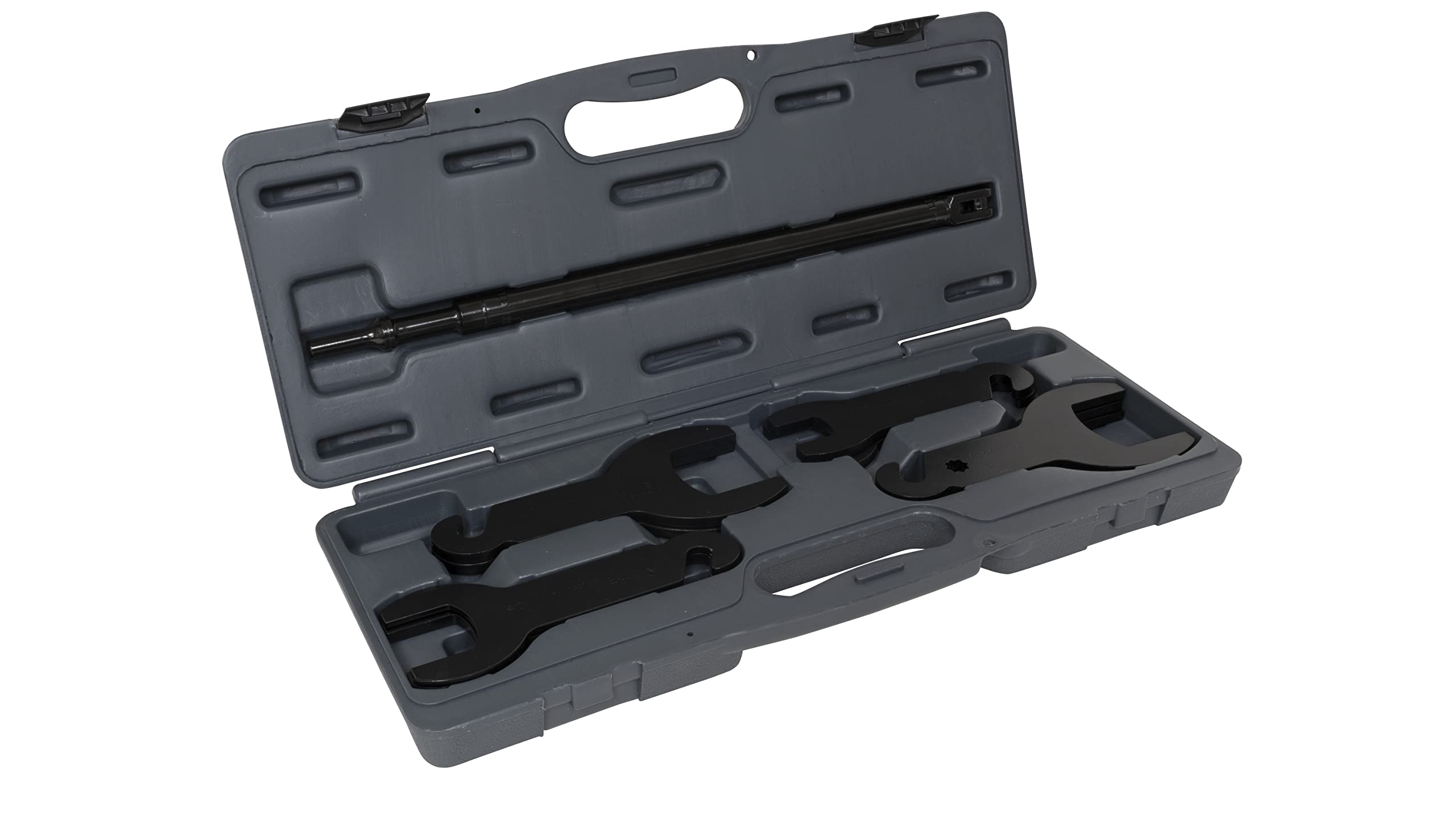 Lisle 43350 Pneumatic Fan Clutch Wrench Set, 10-Piece, Black, Durable Material