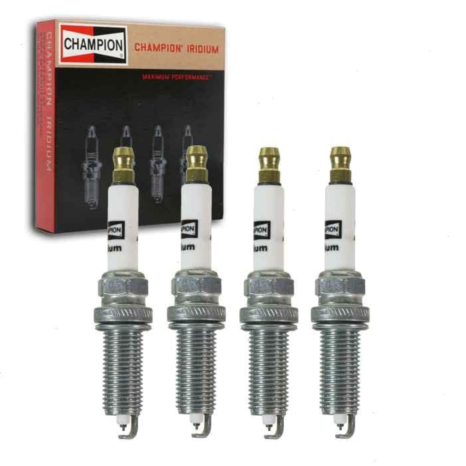4 pc Champion Iridium Spark Plugs compatible with Toyota Corolla 1.8L L4 2009-2019