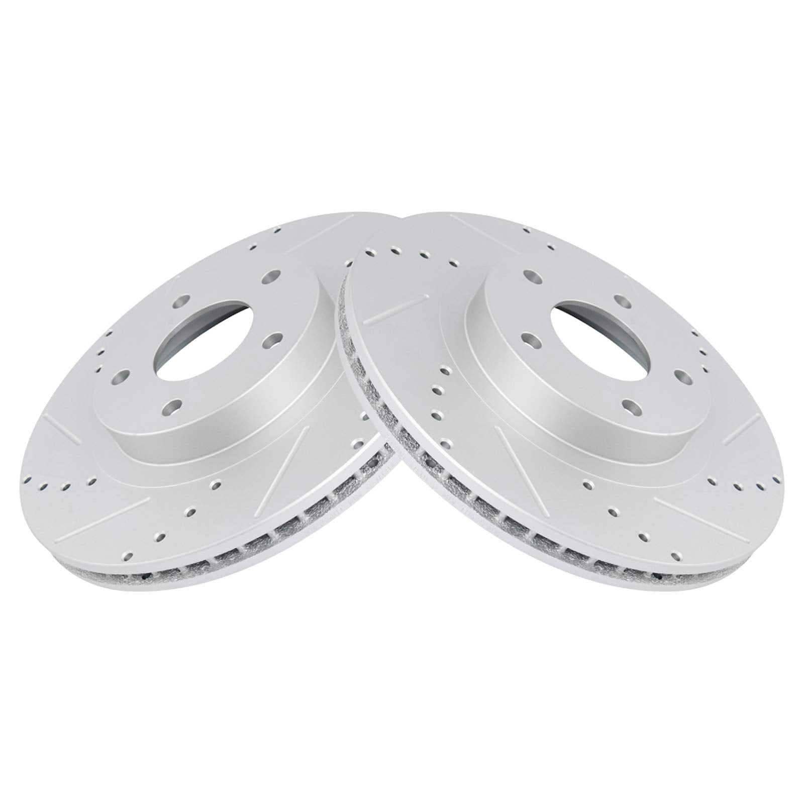Trq Front Performance Brake Rotors Set Premium G-Coated Compatible With 2002-2004 Infiniti I35 2002-2006 Nissan Altima 2002-2003