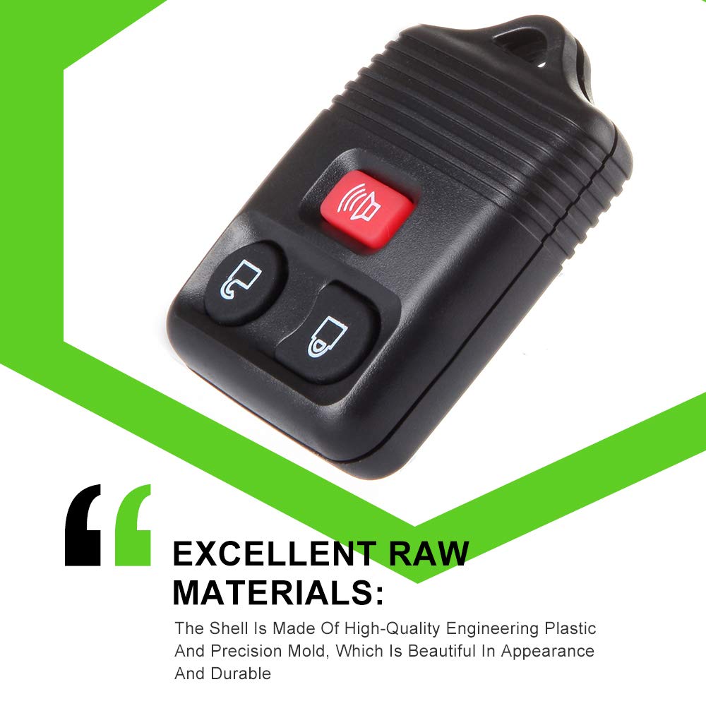 SCITOO 2 X Remotes Key Fob for F-150 for F-250 Super Duty for F-350 Super Duty for Escape for Expedition for Explorer for Edge f