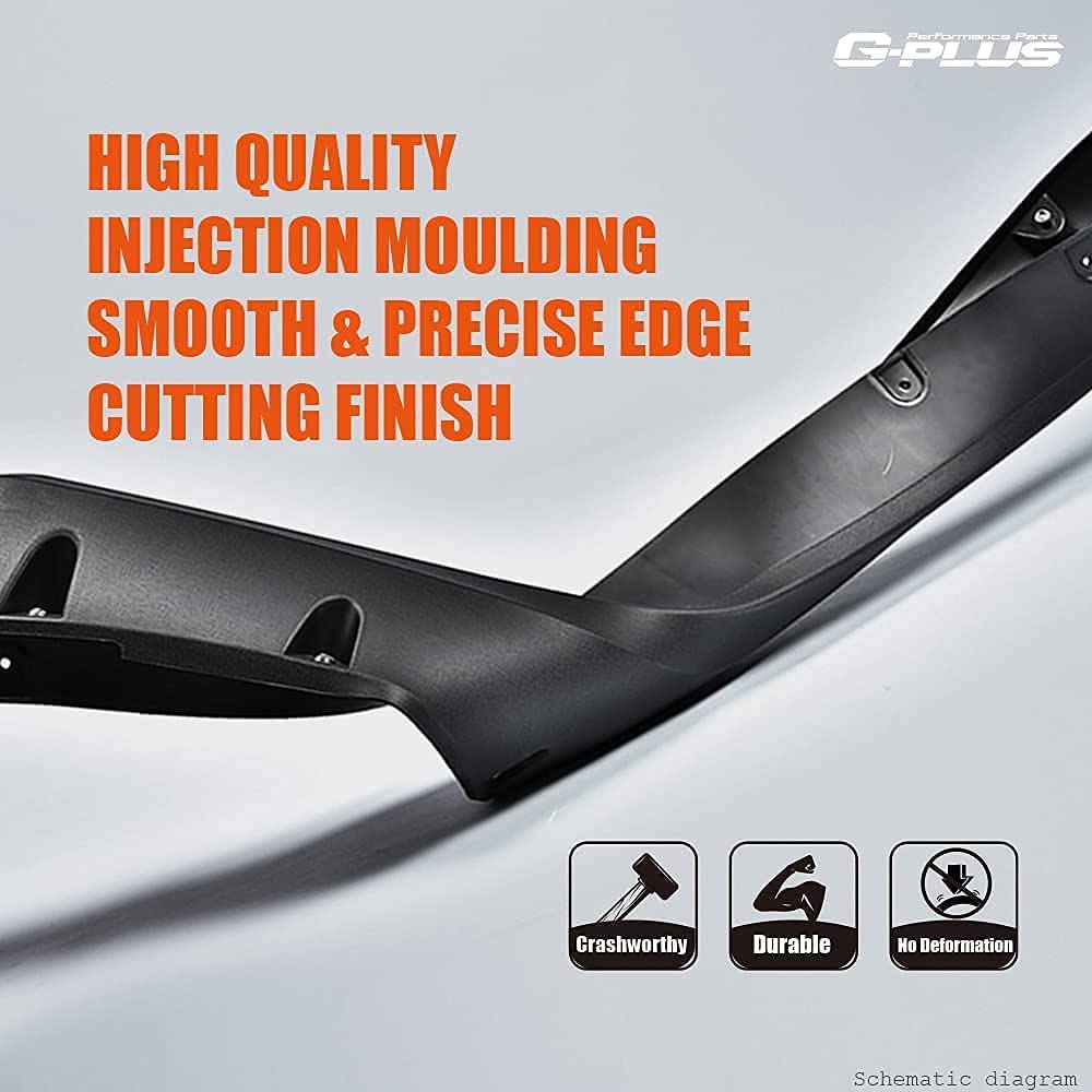 G-PLUS Fender Flares, Compatible with 2014-2018 Chevy Silverado 2500HD/3500HD, (Fit Fleetside with 69.3'' Short Bed Crew Cab Mod