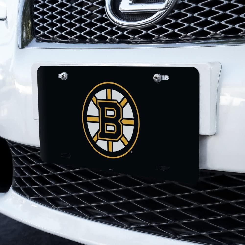 GRAPHICS & MORE Boston Bruins Logo Metal Vanity Tag License Plate - Multi Color, One Size
