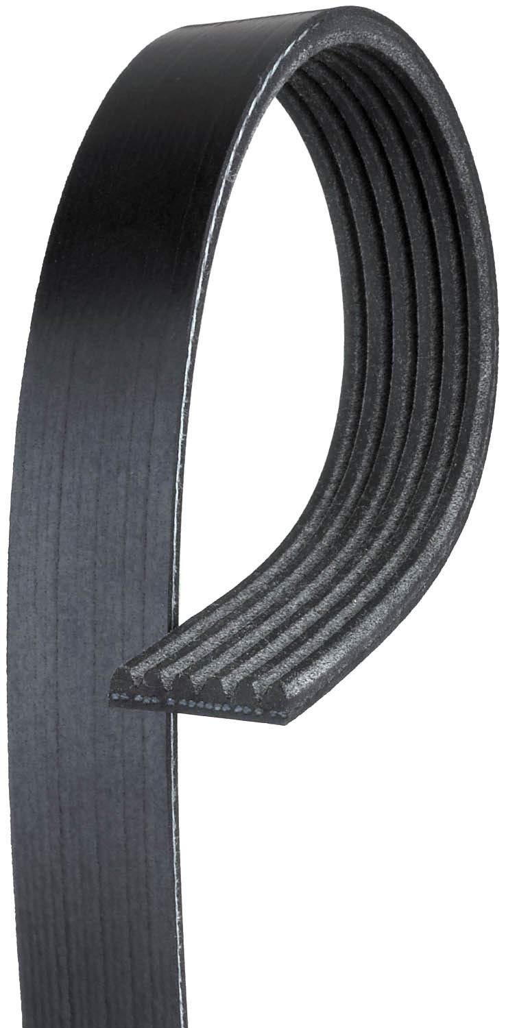 Gates Micro-V Serpentine Drive Belt - Black, Durable Design for Reliable Performance in Automotive Applications