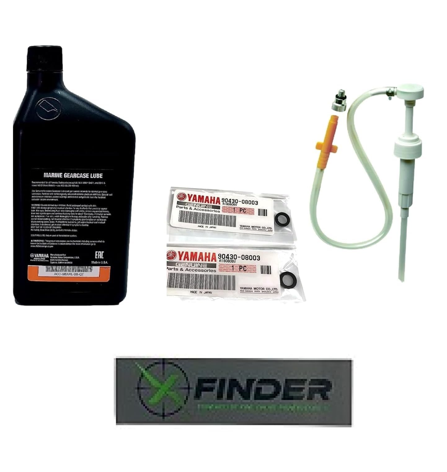 STONEMUSLE YAMAHA Yamalube Outboard Gear Lube Kit with Pump, Model PWC-YM-0520-KT, for 2 Stroke & 4 Stroke Engines