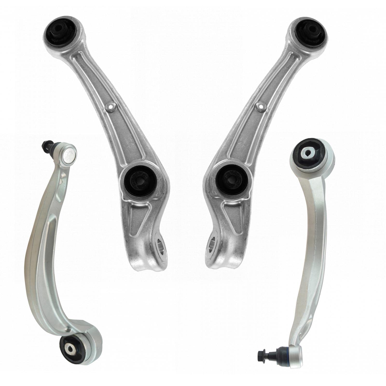 TRQ Front Lower Control Arm with Ball Joint Set Compatible with 2010-2012 Audi A4 A4 Quattro 2010-2011 A5 A5 Quattro Q5 S4 S5