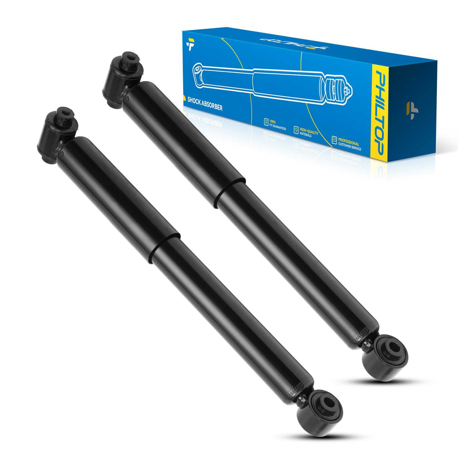 Philtop Rear Struts Shock Absorber Fit For Sentra 2007-2012, Complete Struts With Coil Spring Assembly, Quick Suspension Loaded