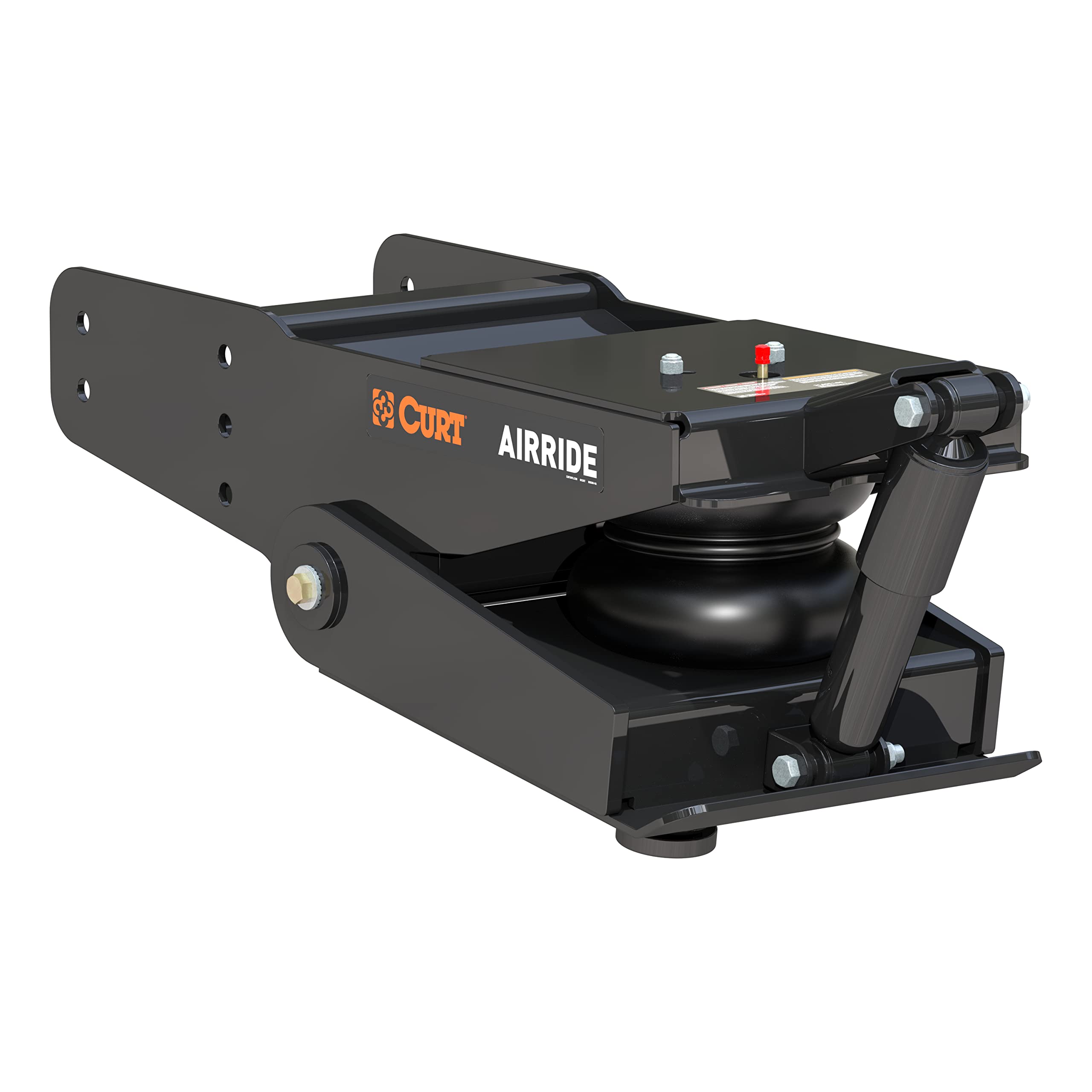CURT L05 Air Ride 21K Fifth Wheel Pin Box - Internal Airbag with Built-In Strut Reduces Chucking, Jarring, Bounching; 21,000 lb.