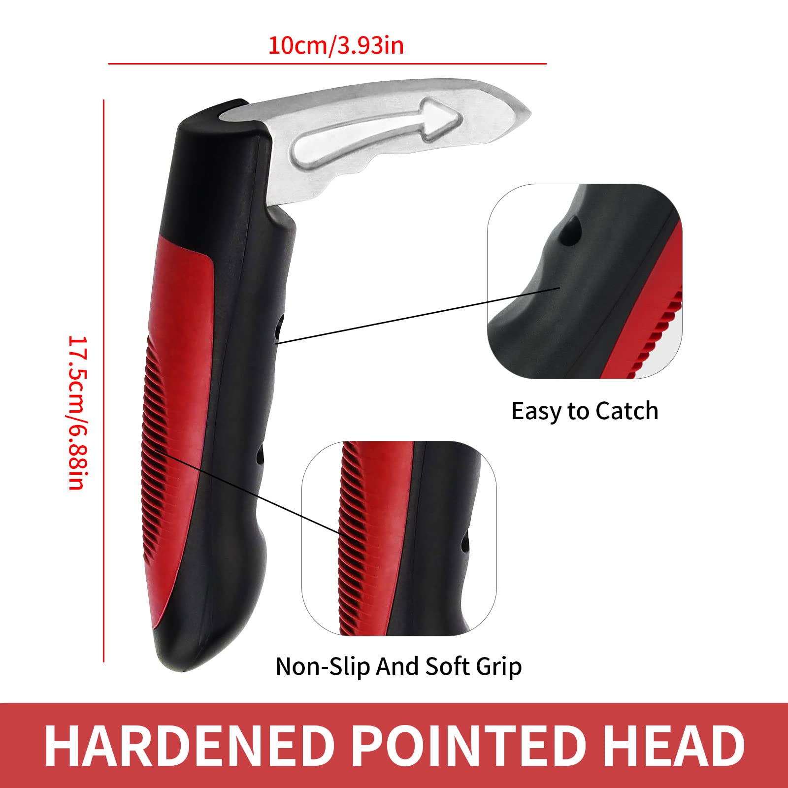 MOSKESON 2PACK Car Handle Assist for Elderly, Multifunctional Support Handle, Red & Blue, New Model