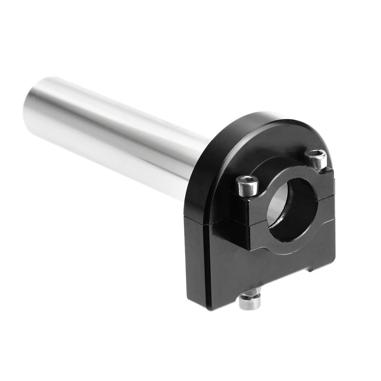 Mtsooning 22mm 7/8'' Throttle Twist Grip, Motorcycle CNC Black Quick Throttle Tube, Aluminum Throttle Handlebar Accelerator Repl