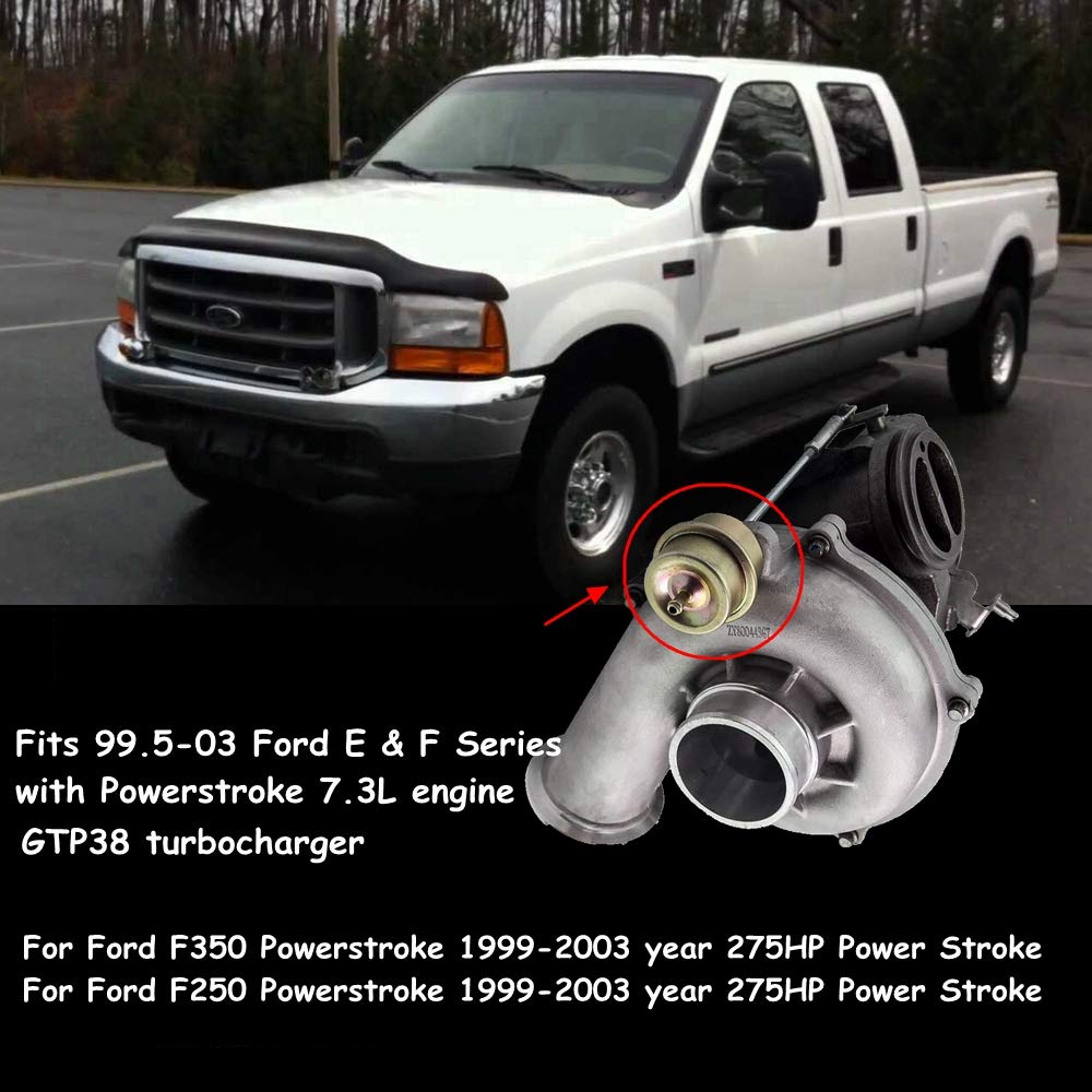 Surwit 1831383C92 GTP38 Turbo 22PSI Wastegate Actuator For 1999-2003 F'-ord F-250 F-350 with P'owerstroke 7.3L Engine Part# 1831