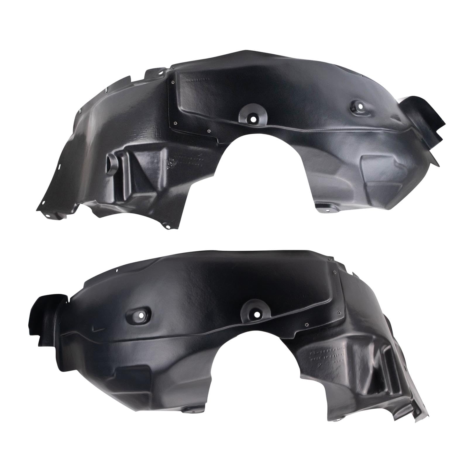 Trq Inner Fender Liner Set Compatible With 2011-2014 Dodge Avenger Ch1248159 Ch1249159