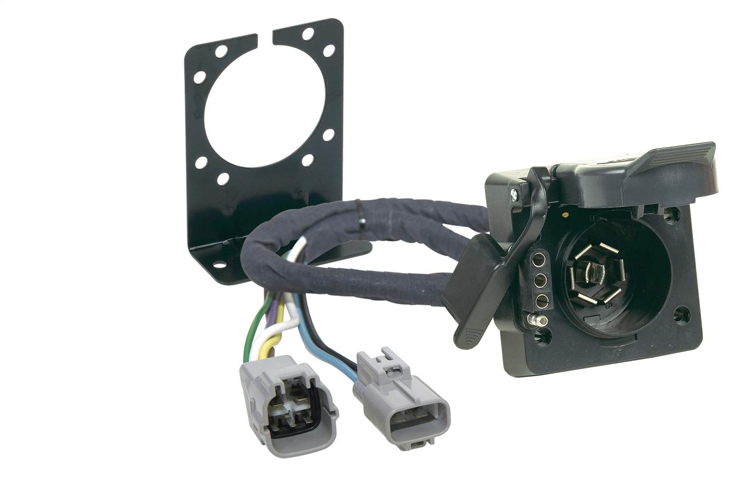 Hopkins Towing Solution 43395 Plug-In Simple Vehicle To Trailer Wiring Harness Multi-Tow 7 Blade And 4 Flat Connector Plug-In Si