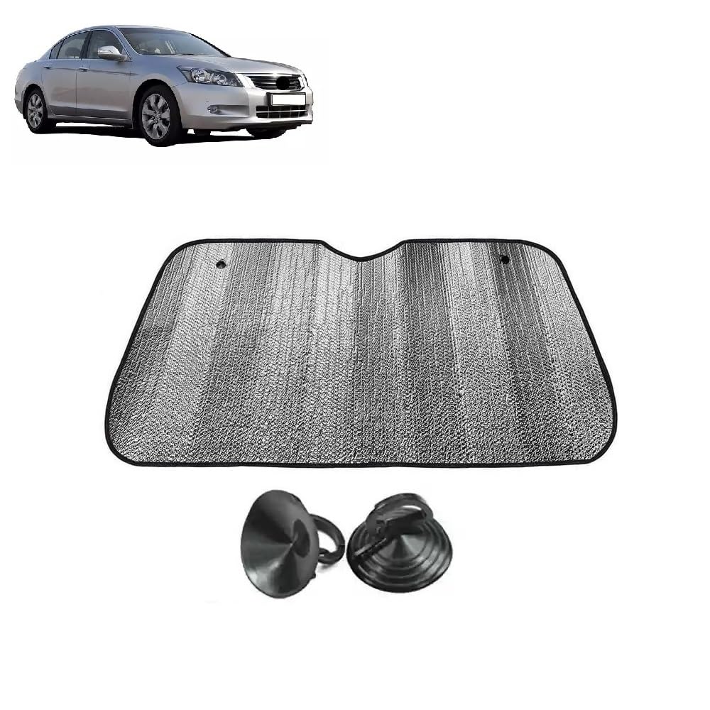 Car Windshield Sun Shade UV Rays Protector Silver Sunshade Solar Reflective for Accord  Universal Fit for Cars & SUVs