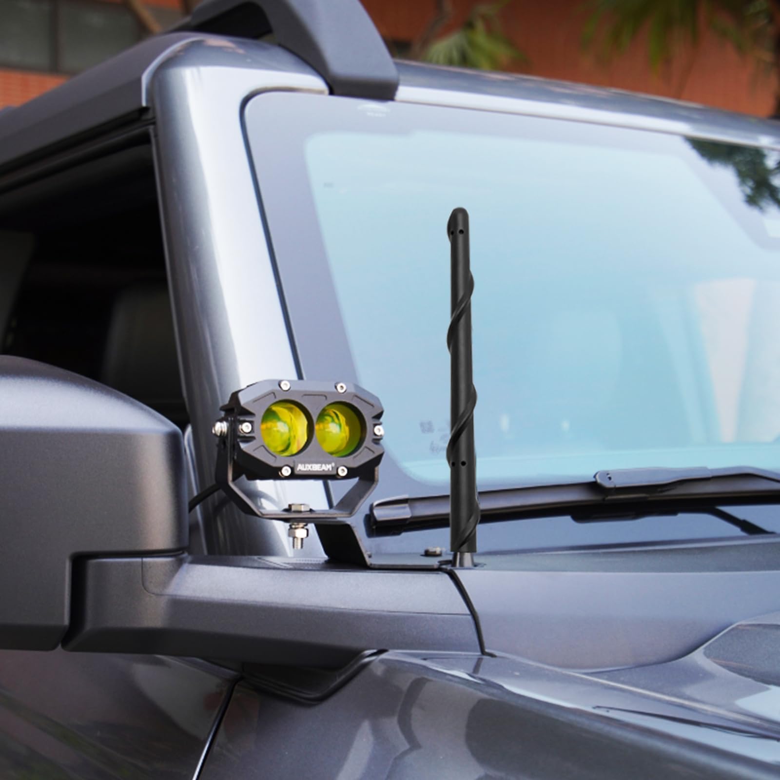 KSaAuto Short Stubby Antenna for Ford Bronco 2021-2025, 7 Inch, Black, Replacement Accessory