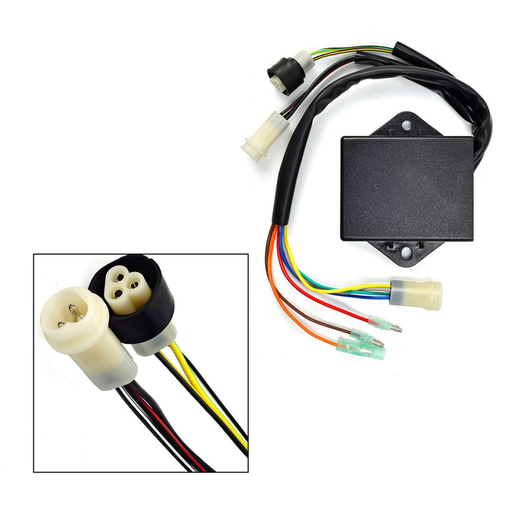 WFLNHB CDI Box Replacement for Yamaha Moto 4 & Big Bear 350, Model 1YW-85540-20-00, Black, 1987-1988