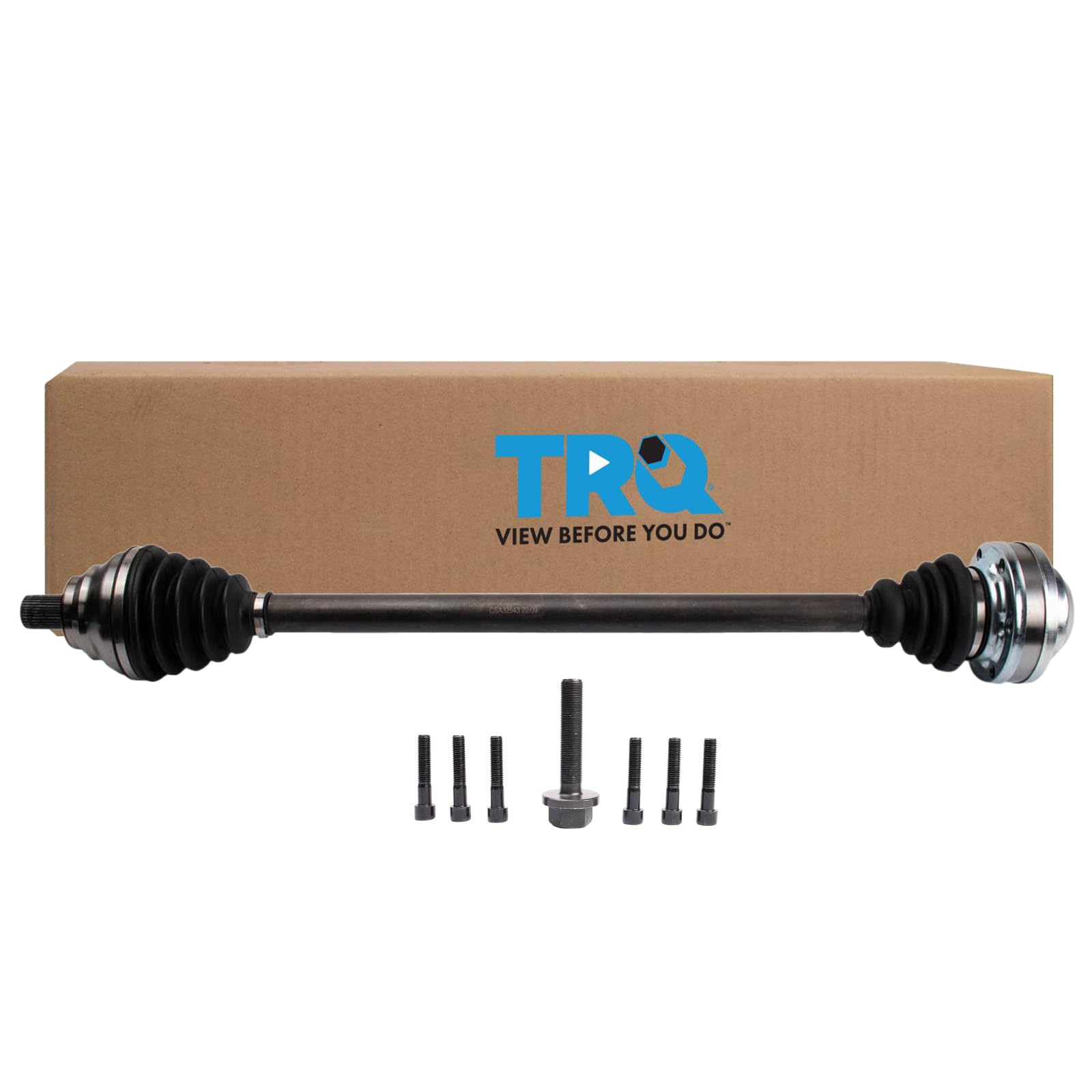 Trq Front Right Cv Axle Shaft Assembly Passenger Side Compatible With 2006-2013 Audi A3 2010 A3 Quattro 2012-2015 Volkswagen Bee