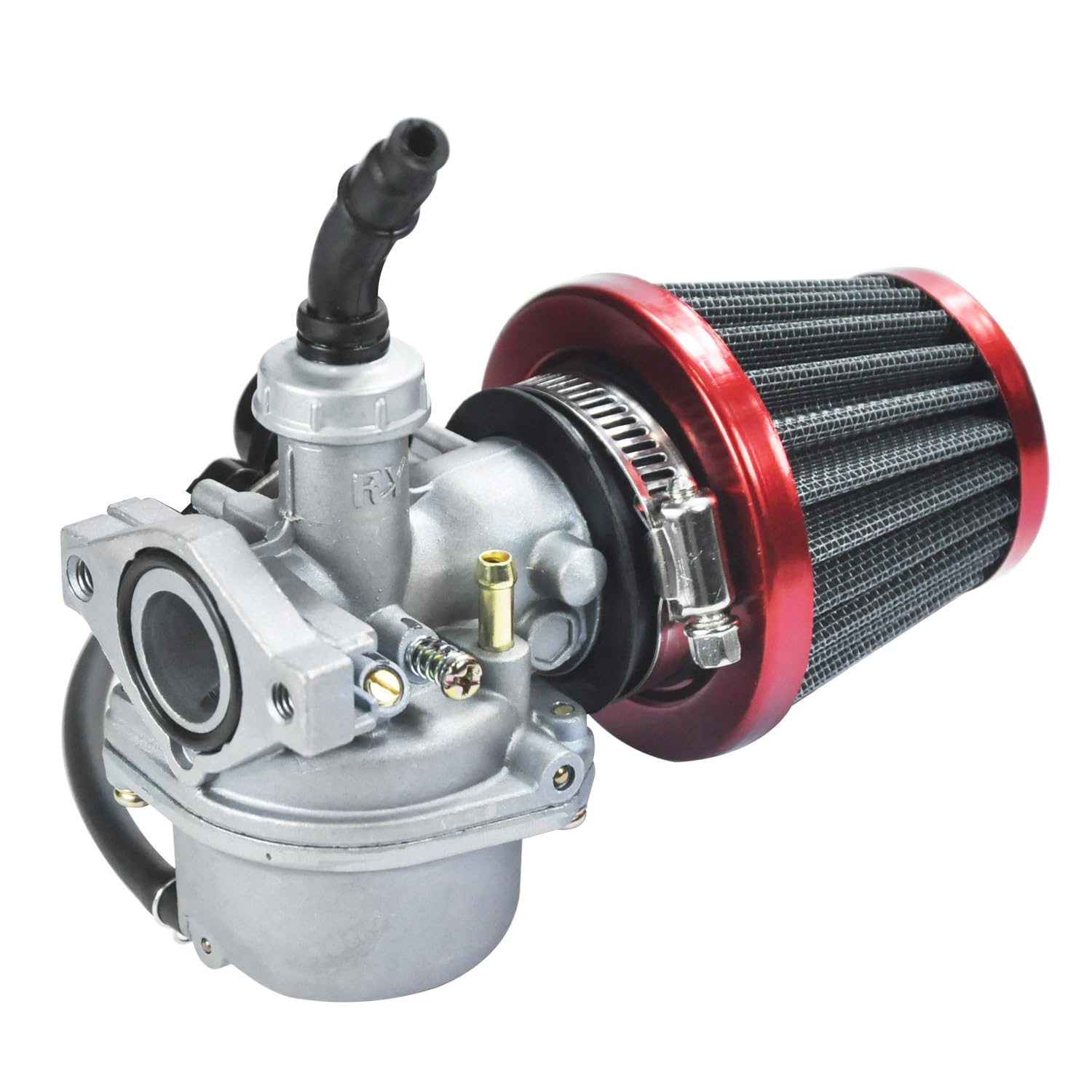 HOLATO Carburetor Kit for 50cc-125cc ATV & Dirt Bikes, Rubber, RED, Model HLT-19HYQ