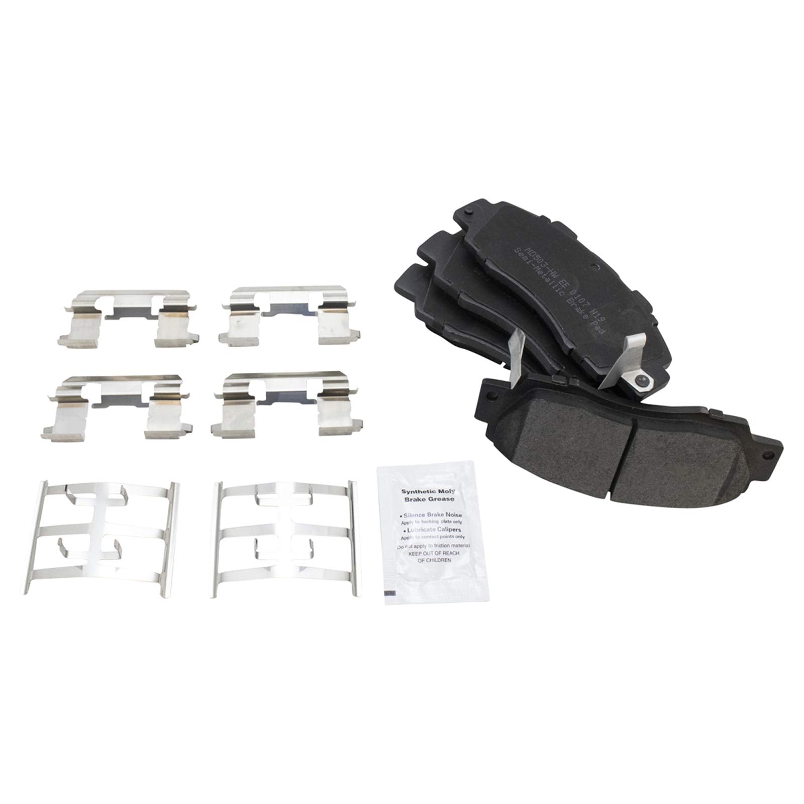 Trq Front Brake Pad & Rotor Kit Brake Pads Brake Rotor Semi-Metallic Premium G-Coated Compatible With 1998-2002 Honda Accord