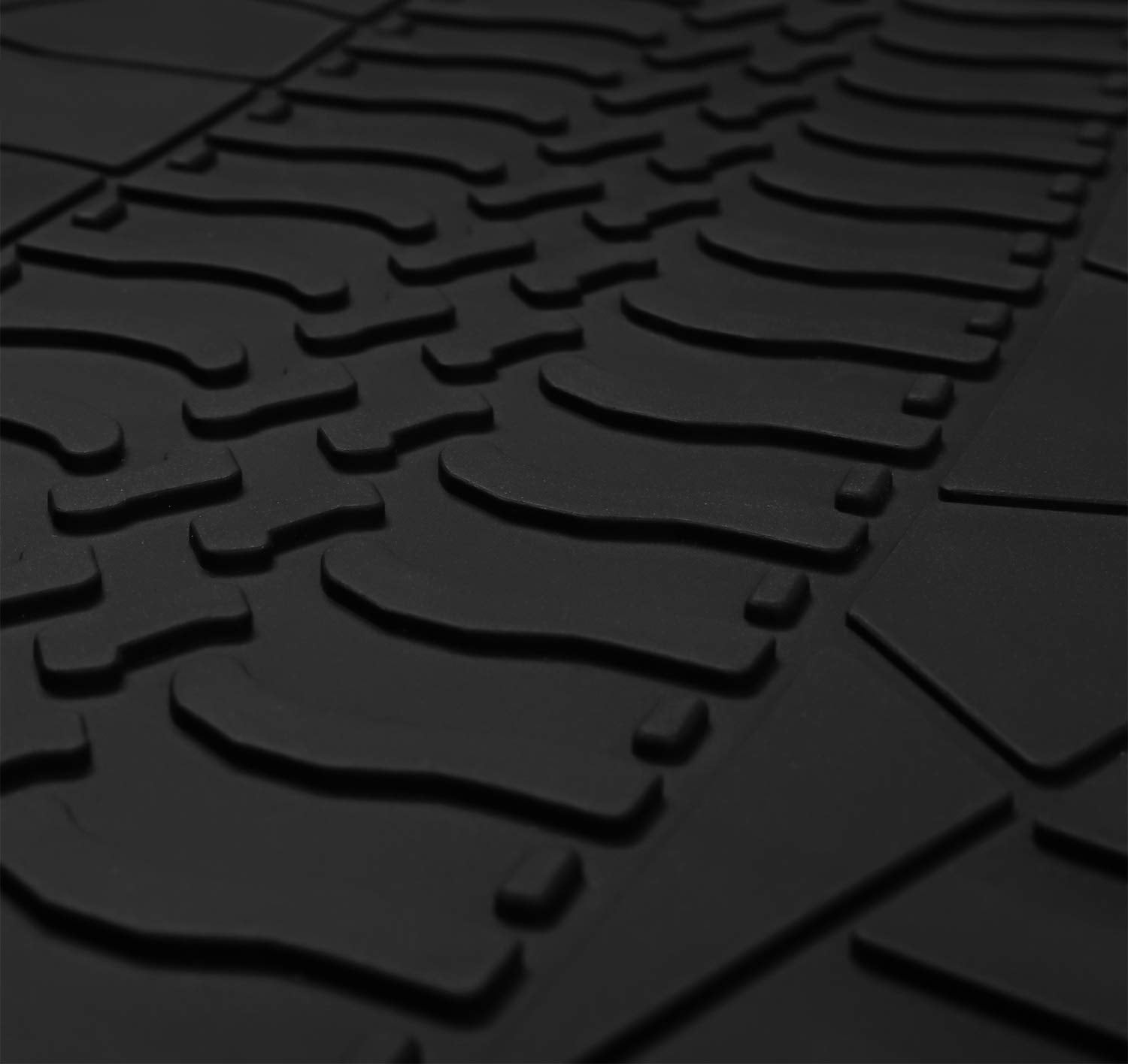 San Auto Cargo Liners Custom Fit For Jeep Wrangler Jk Unlimited Jku 4 Door Sahara Rubicon 2011 2012 2013 2014 2015 2016 2017 2018 Trunk Mats Full Black Rubber Without Subwoofer Heavy Duty Odorless