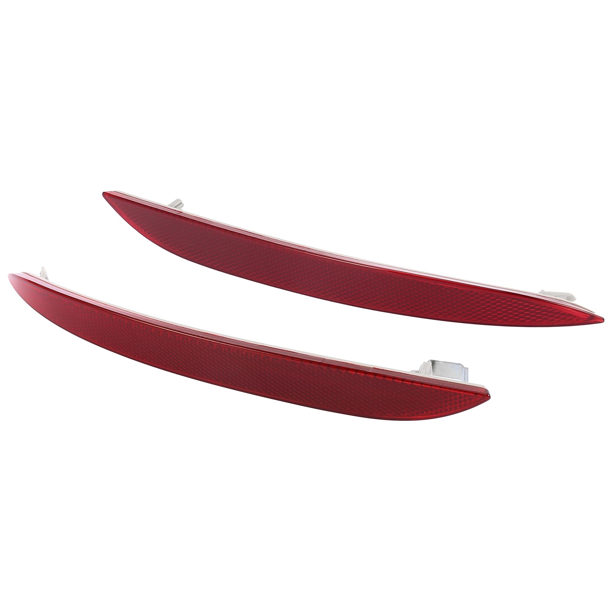X Autohaux 1 Pair Car Rear Bumper Reflector Strip Cover Left Right Side 63147183913 63147183914 For Bmw 550I 2008-2010