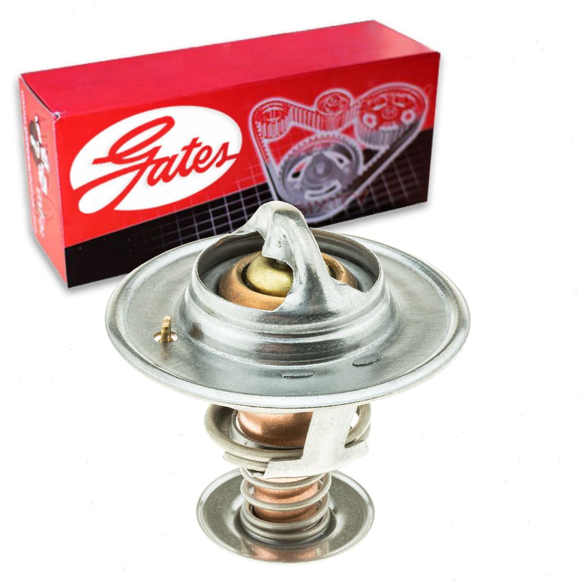 Gates Engine Coolant Thermostat compatible with Ford F-250 Super Duty 5.4L 6.2L 6.8L V10 V8 1999-2019