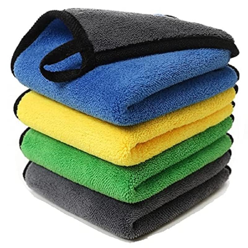 perpetual Multipurpose Microfiber Cleaning Towel Cloth 400 GSM Highly Absorbent Dust Lint Free MultiColour Towels for All Vehic