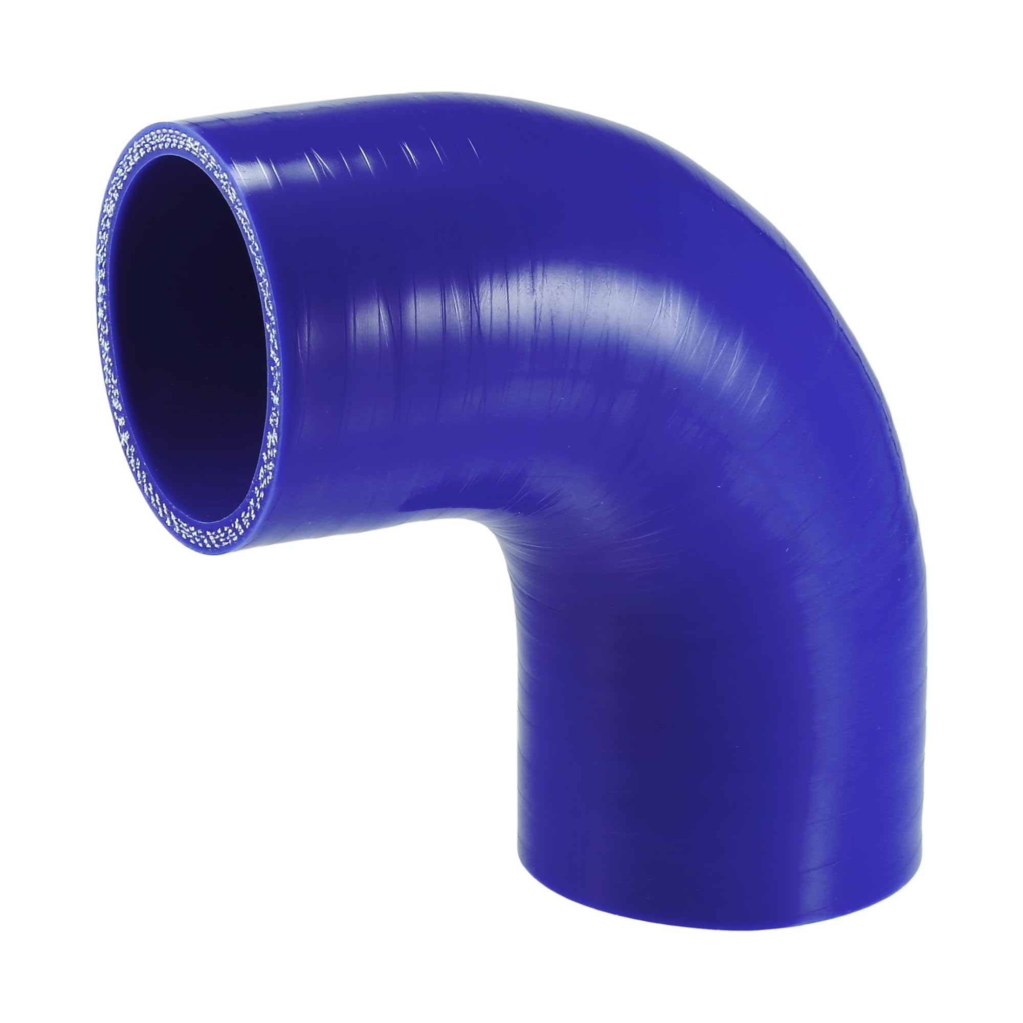 X AUTOHAUX 1 Pcs 60mm 2.36 ID 90mm 3.54 Length 90 Degrees Blue Car Silicone Hose Coolant Hose Universal