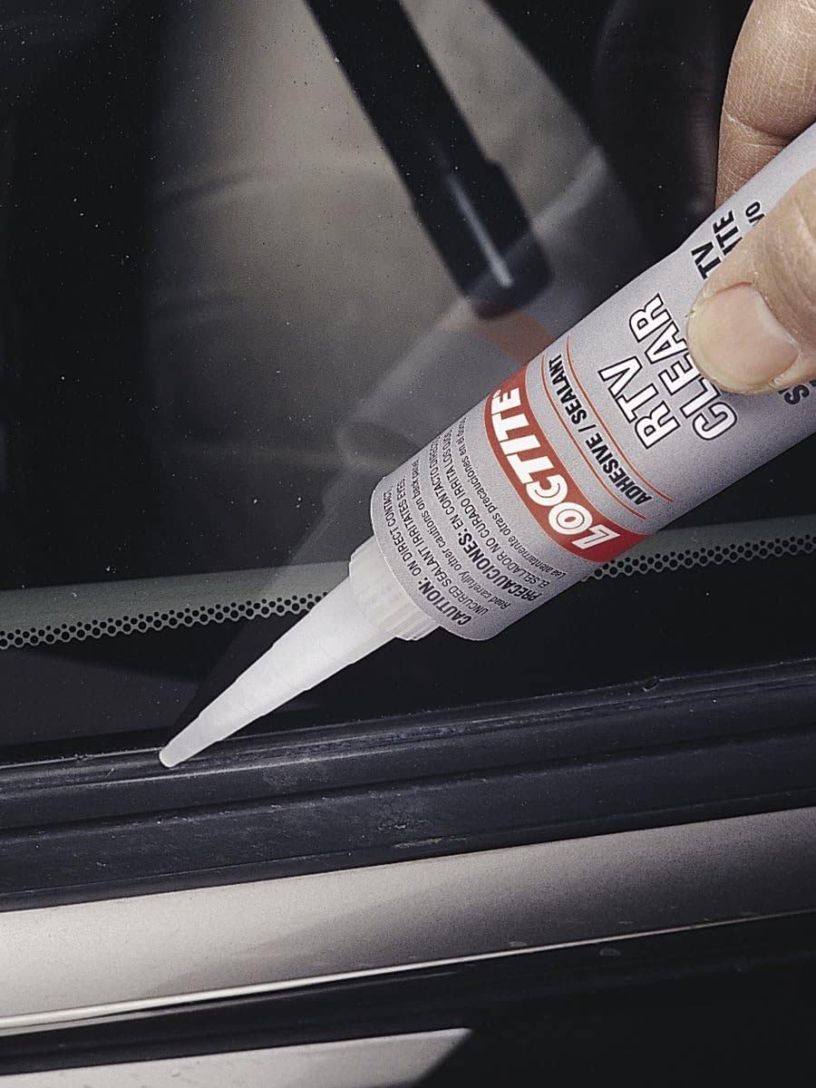 Loctite Rtv Clear Silicone Adhesive Sealant For Automotive: Waterproof, Flexible, Protects Wiring, For Glass, Metal, Plastics, A
