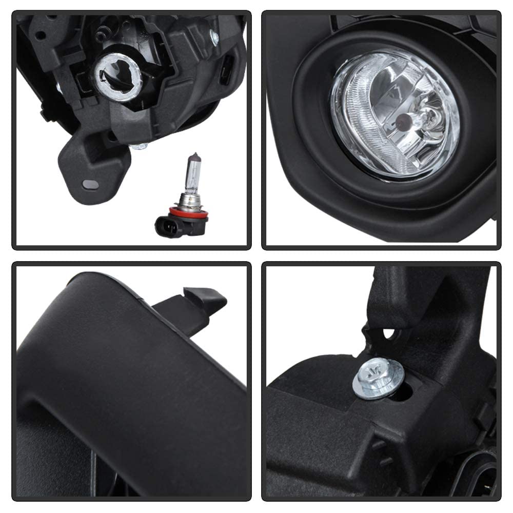Acanii - For 2013-2016 Mazda Cx-5 Cx5 Bumper Fog Lights Driving Lamp W/Switch Assembly Driver & Passenger Side