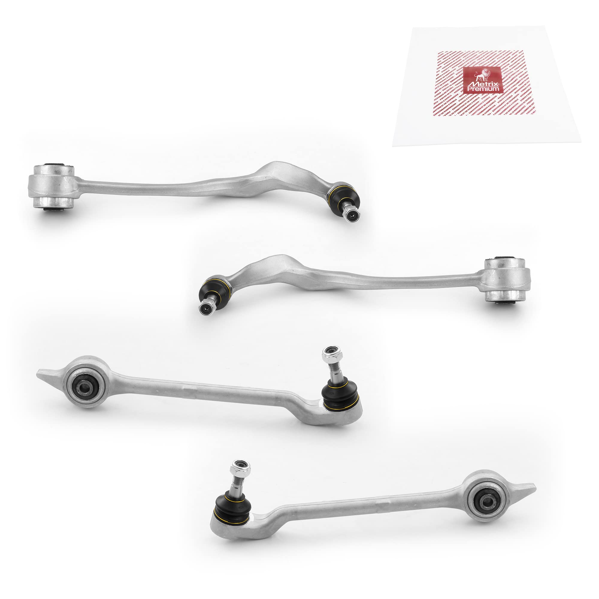 Metrix Premium Chassis Parts - 4 Pc Lower Forward & Rearward Control Arm Kit Fits 01-03 Bmw 525I, 01-03 530I, 99-00 528It, 97-00