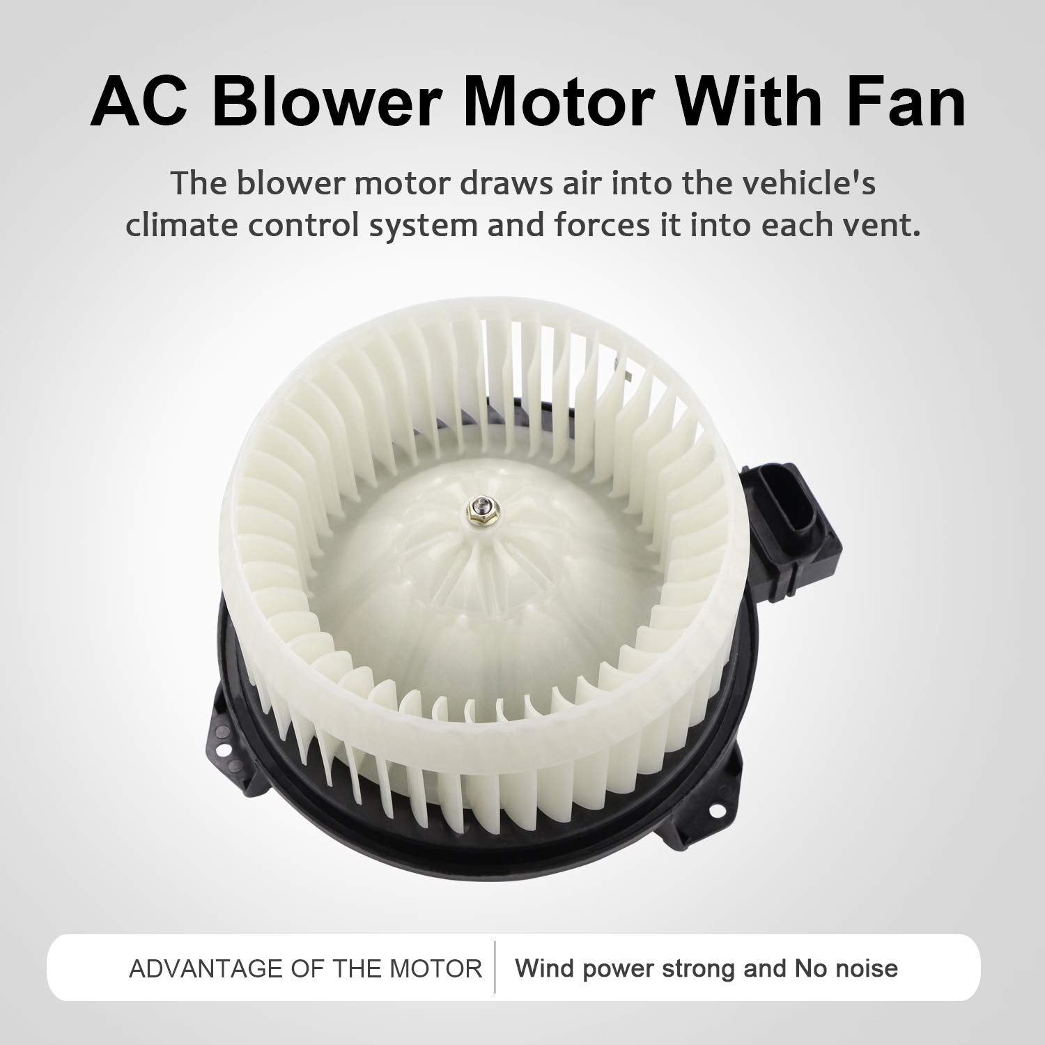 AC Heater Blower Motor Fits for Honda Civic 2006 2007 2008 2009 2010 2011, Jeep Wrangler 2007-2010, Replaces 700194, 79310SNAA01