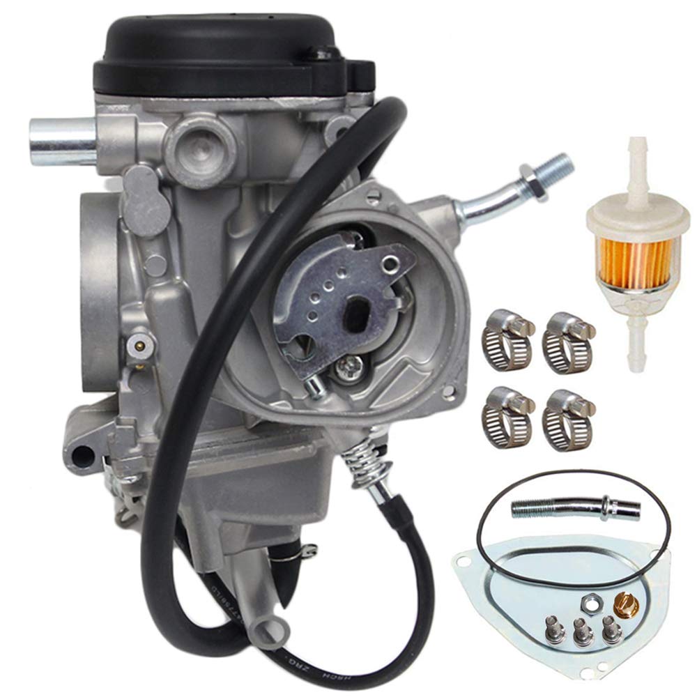LIYYOO YFM400 Carburetor Kit for Yamaha Big Bear, Wolverine, Kodiak, Grizzly 400 ATV (2000-2006) with Air & Fuel Filters