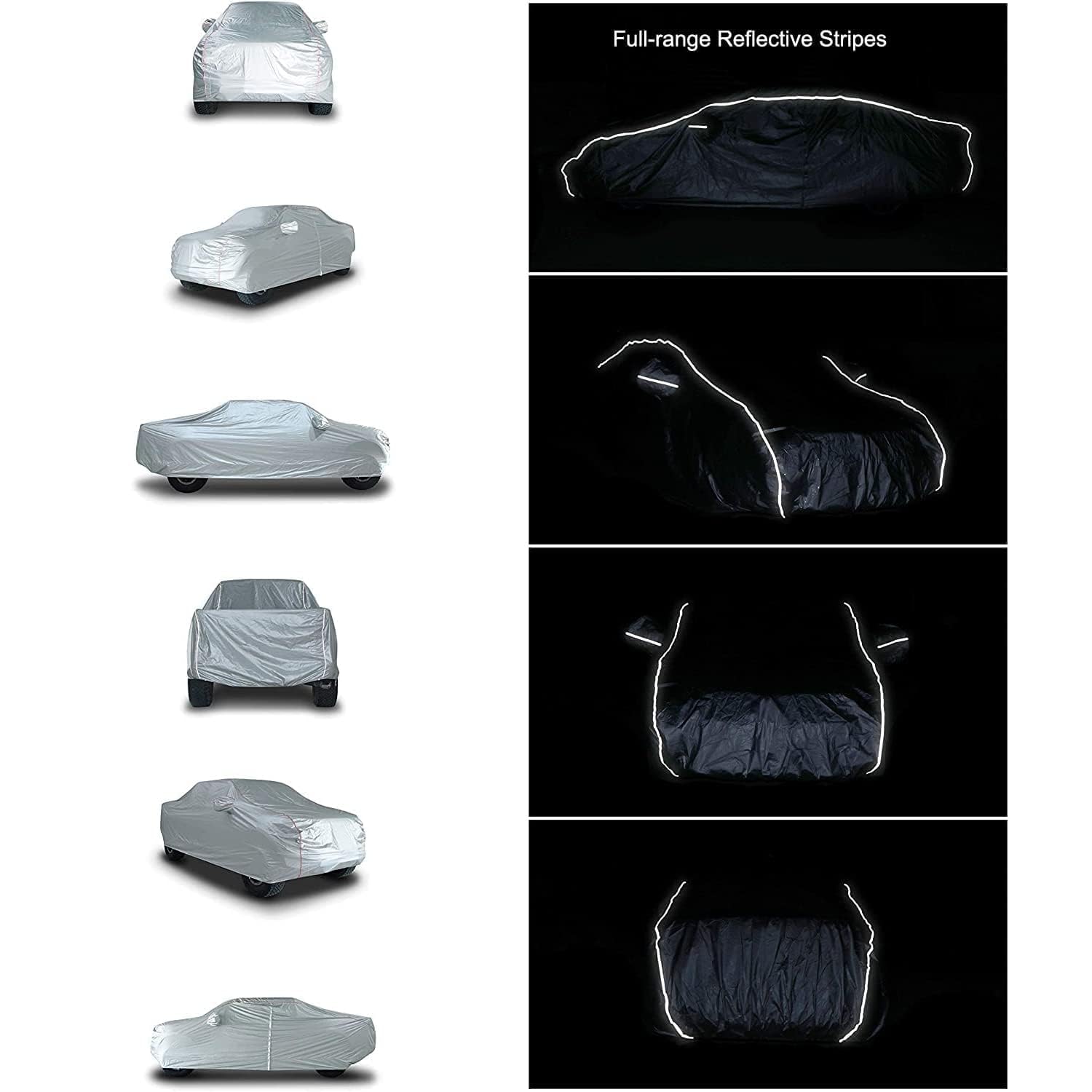 Tecoom Waterproof Car Cover For Tesla Model Y Honda Crv, Uv Protection Car Covers For Toyota Corolla Rav4 Jeep, Door Zipper/Lock