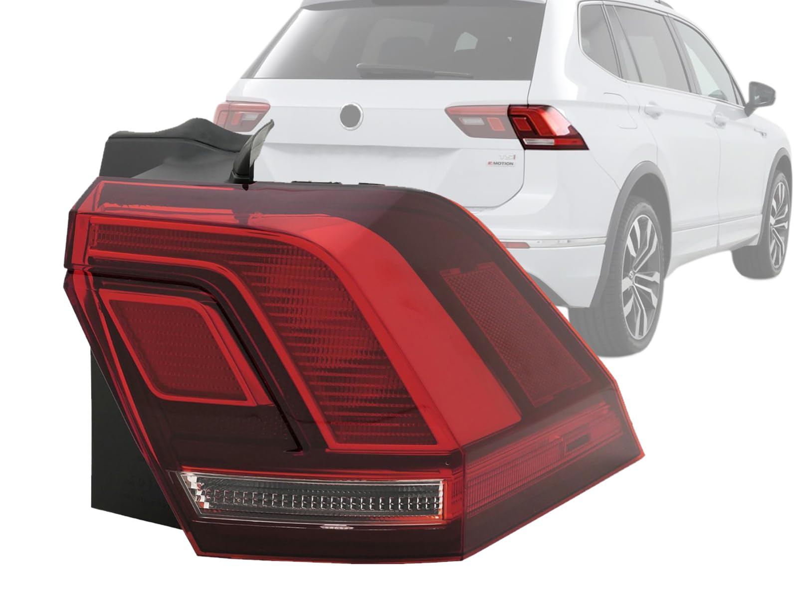 Auto Parts Avenue APA Replacement LED Tail Light Rear Lamp for 2018 2019 2020 2021 2022 2023 TIGUAN Outer Passenger Right Side 5