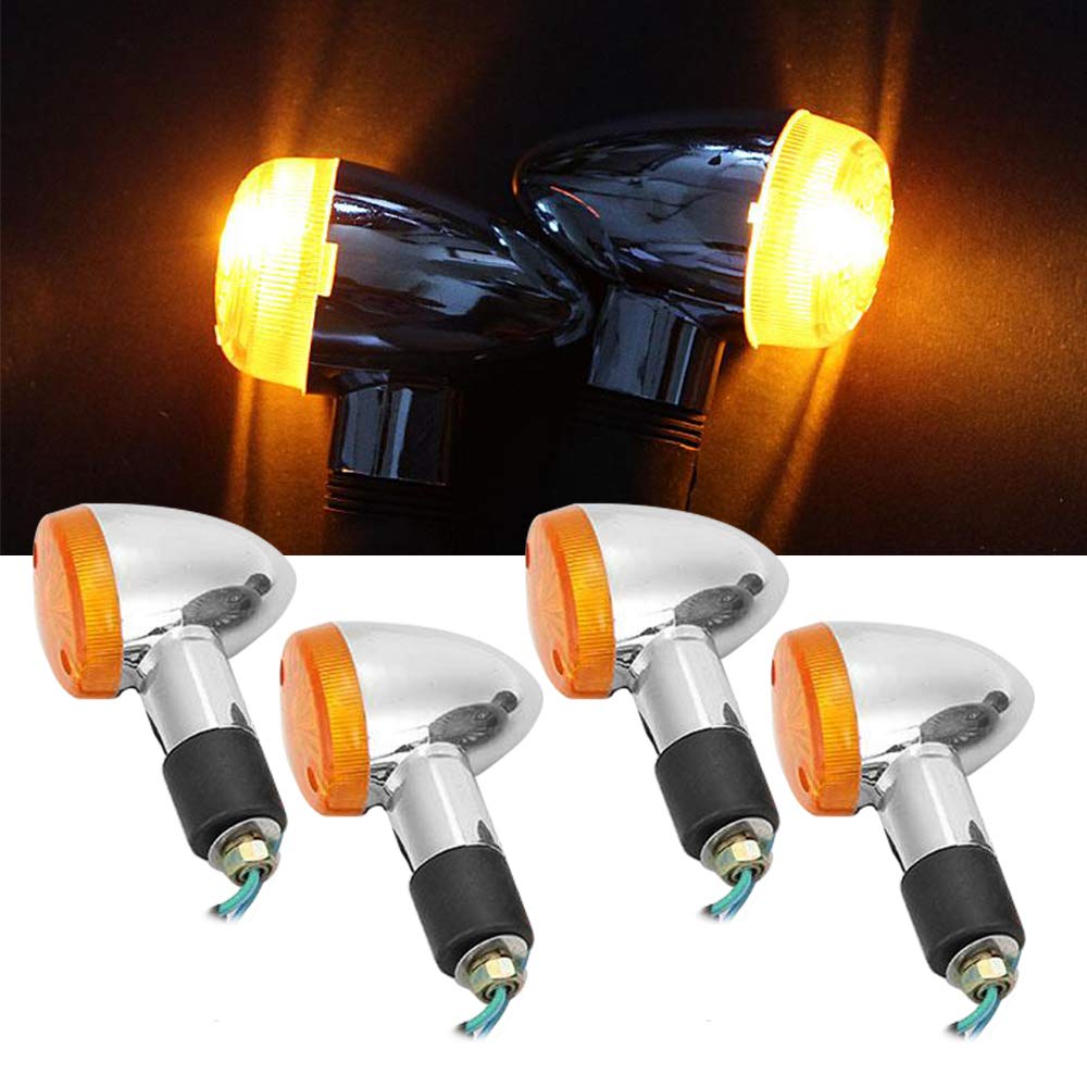 Oxmart Motorcycle Turn Signals 4Pcs Universal Front Rear Turn Signal Lights For Honda Harley Kawasaki Suzuki Yamaha Motorcycle S