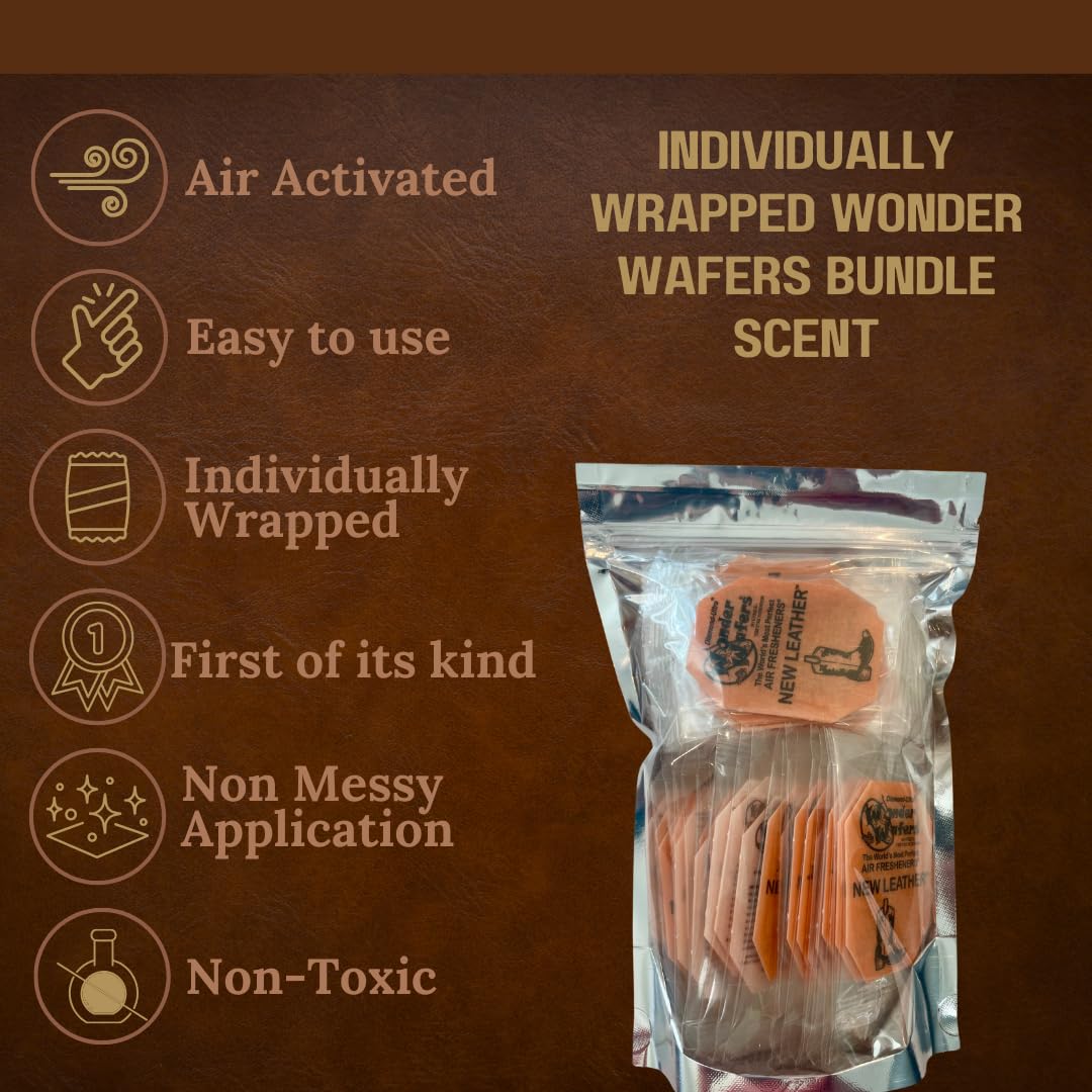 CHAPTER 29 Wonder Wafers Air Fresheners, New Leather Fragrance, 75 Count, Silver