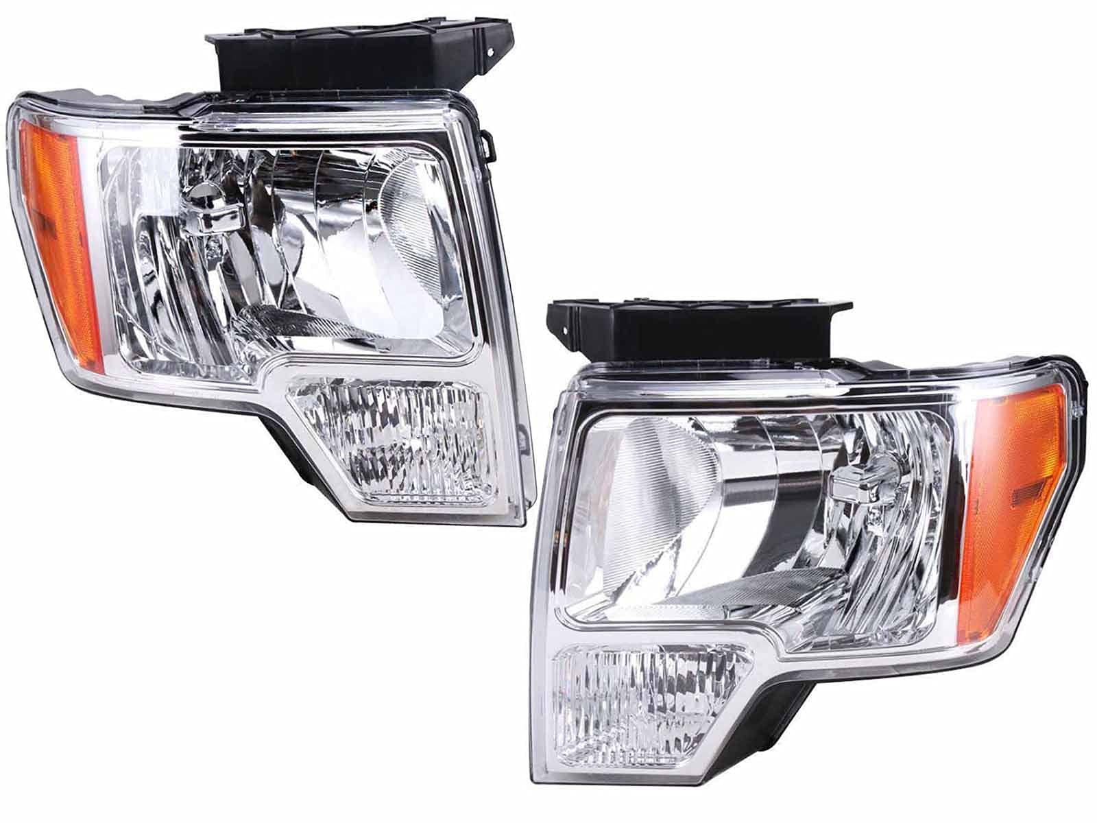Auto Parts Avenue APA Replacement Headlight Lamp for 2009 2010 2011 2012 2013 2014 F Series with Bulb Left Right PAIR Set DL3Z13