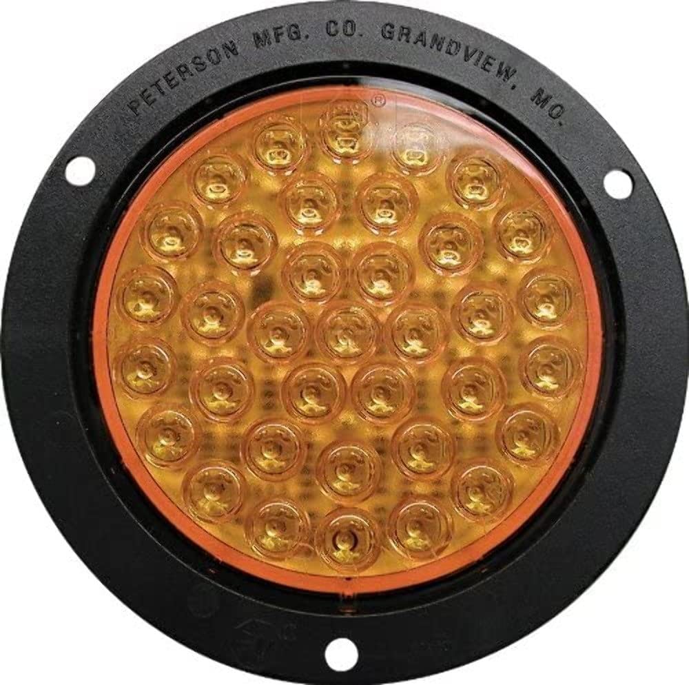 Peterson Manufacturing V418KTA LED H/W Flange Mount Kit (4,T/S, Round, 36 Diode), 1 Pack