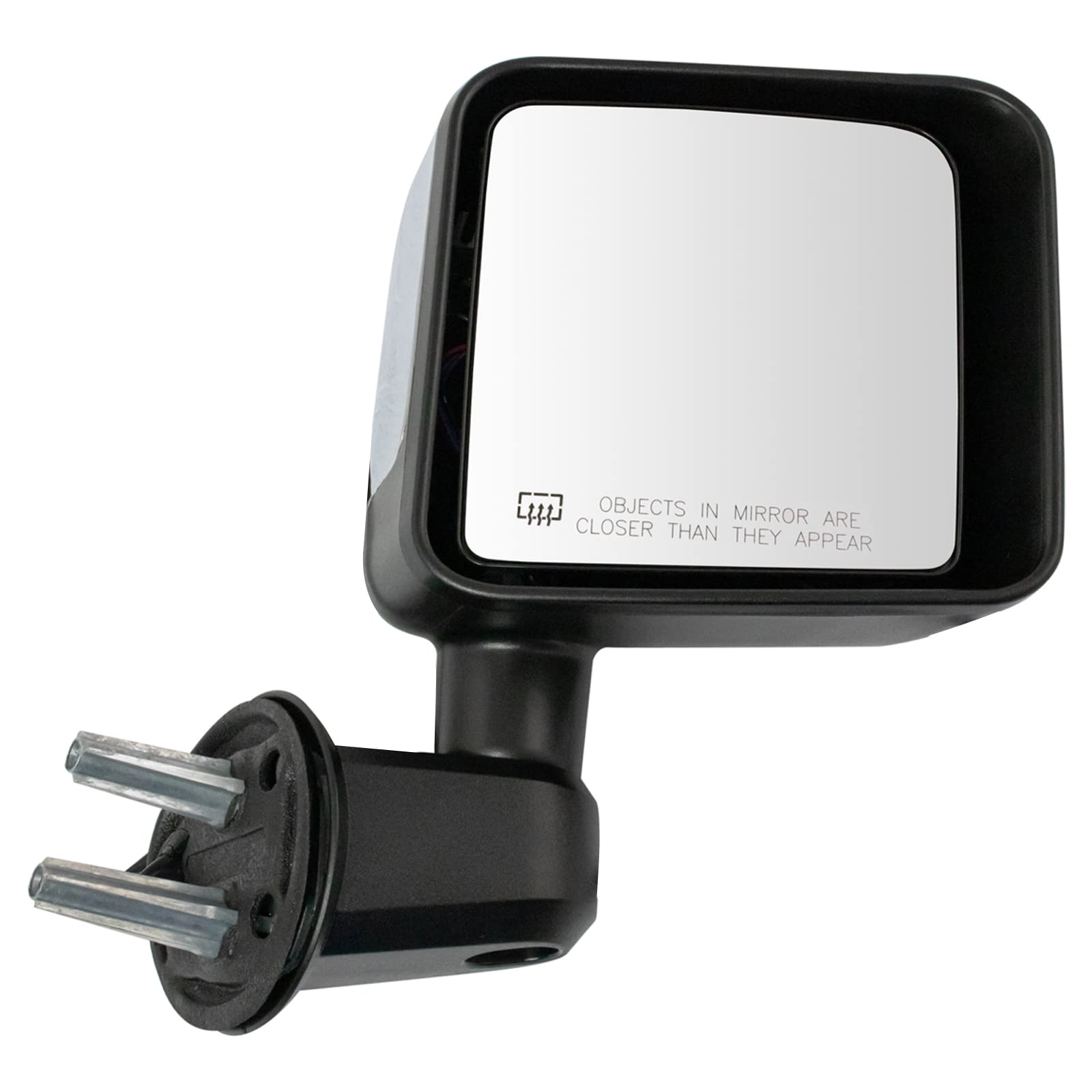 TRQ Right Mirror Passenger Side Compatible with 2015-2017 Jeep Wrangler 2018 Wrangler JK CH1321391