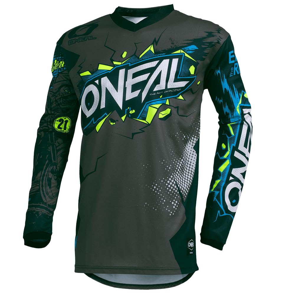 O'Neal Men'S Element Villain Jersey (Gray, X-Large)