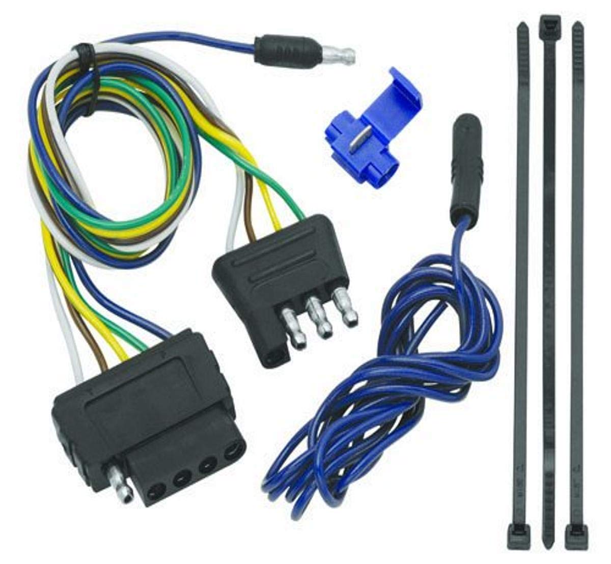 DrawTite Tow Ready 20136 4Flat to 5Flat Connector Assembly, Black