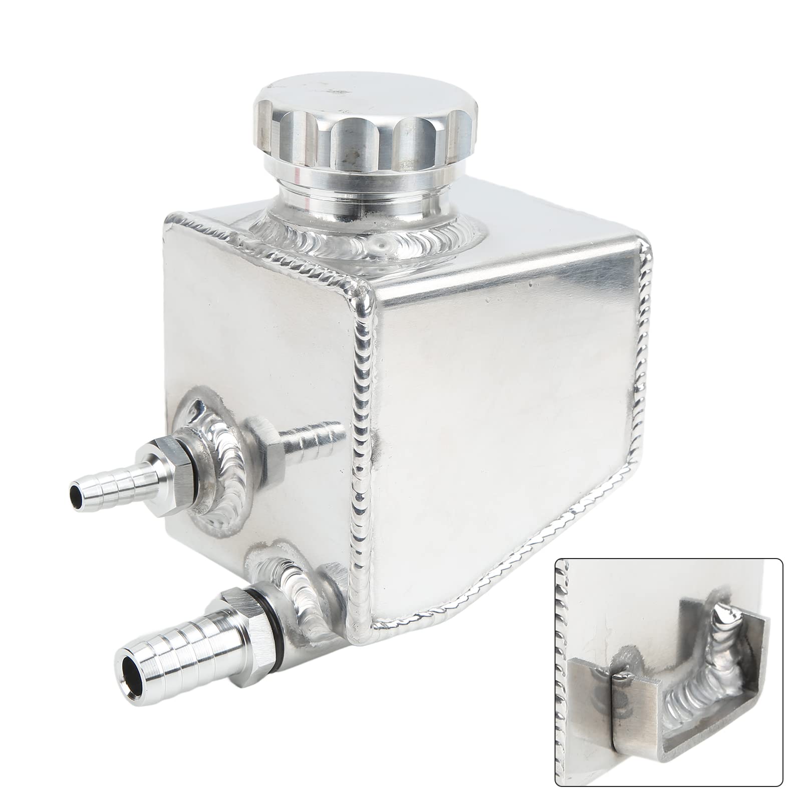 Car Power Steering Reservoir, Aluminium Alloy Stable Performance Power Steering Reservoir Replacement for V6 V8