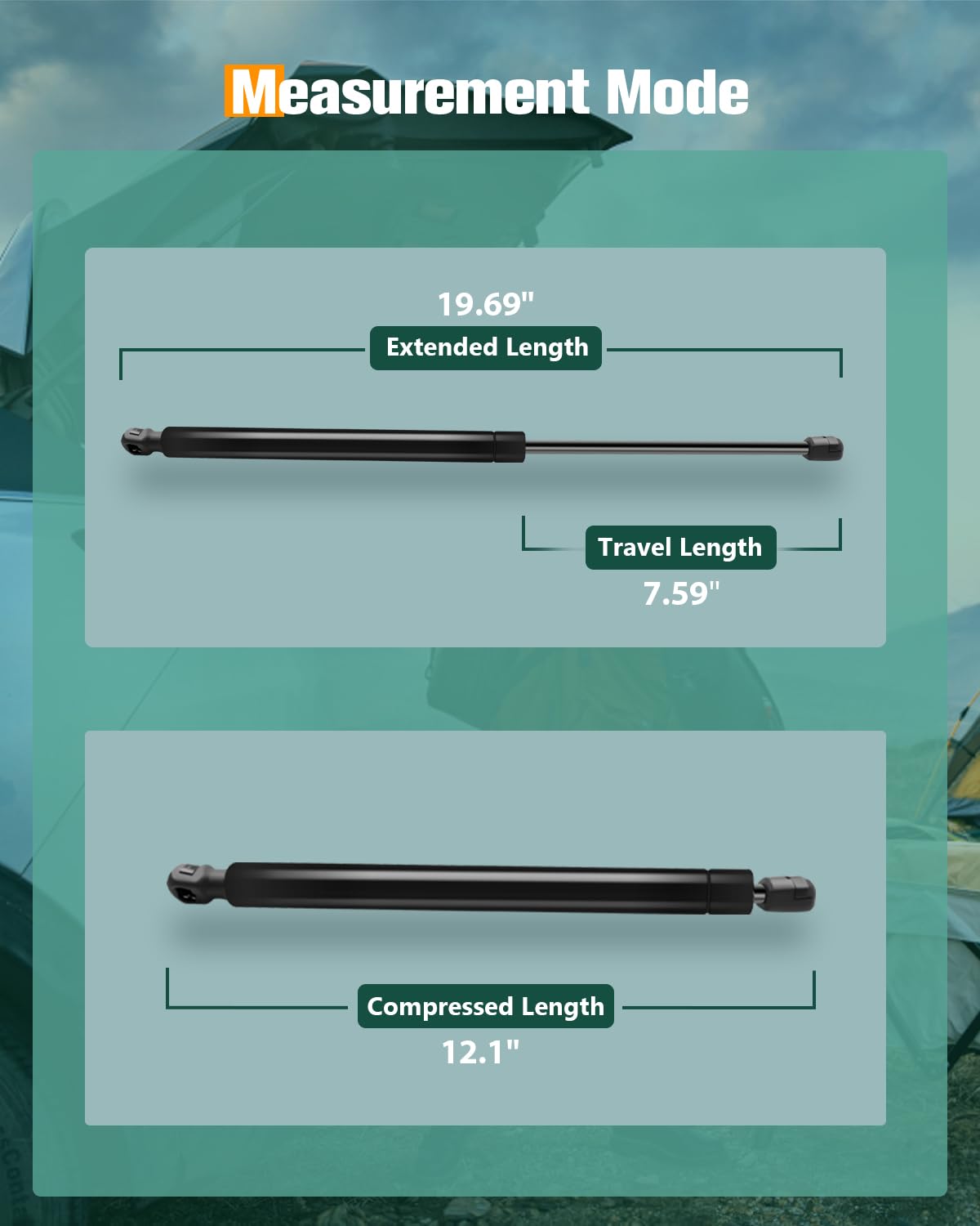Scitoo Hatchback Lift Supports Replacement Struts Gas Springs Shocks Fit For Honda For Accord Crosstour 3.5L 2010-2011,For Honda
