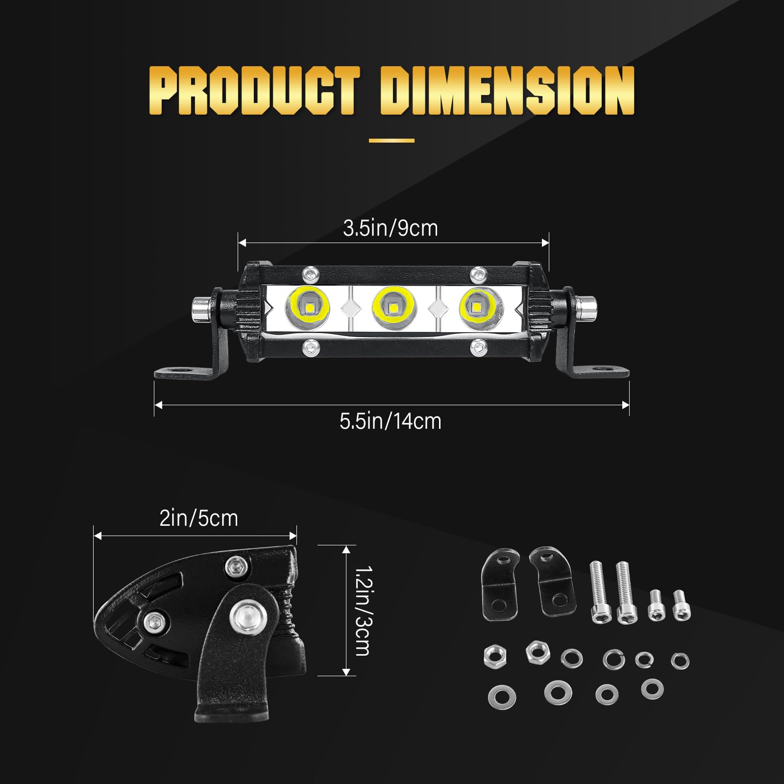 Skyworld 2 X 4 Inch 15W Single Row Led Light Bar Low Profile Ultra Thin Slim Mini Spot Off Road Driving Lights Led Fog Lights Bo