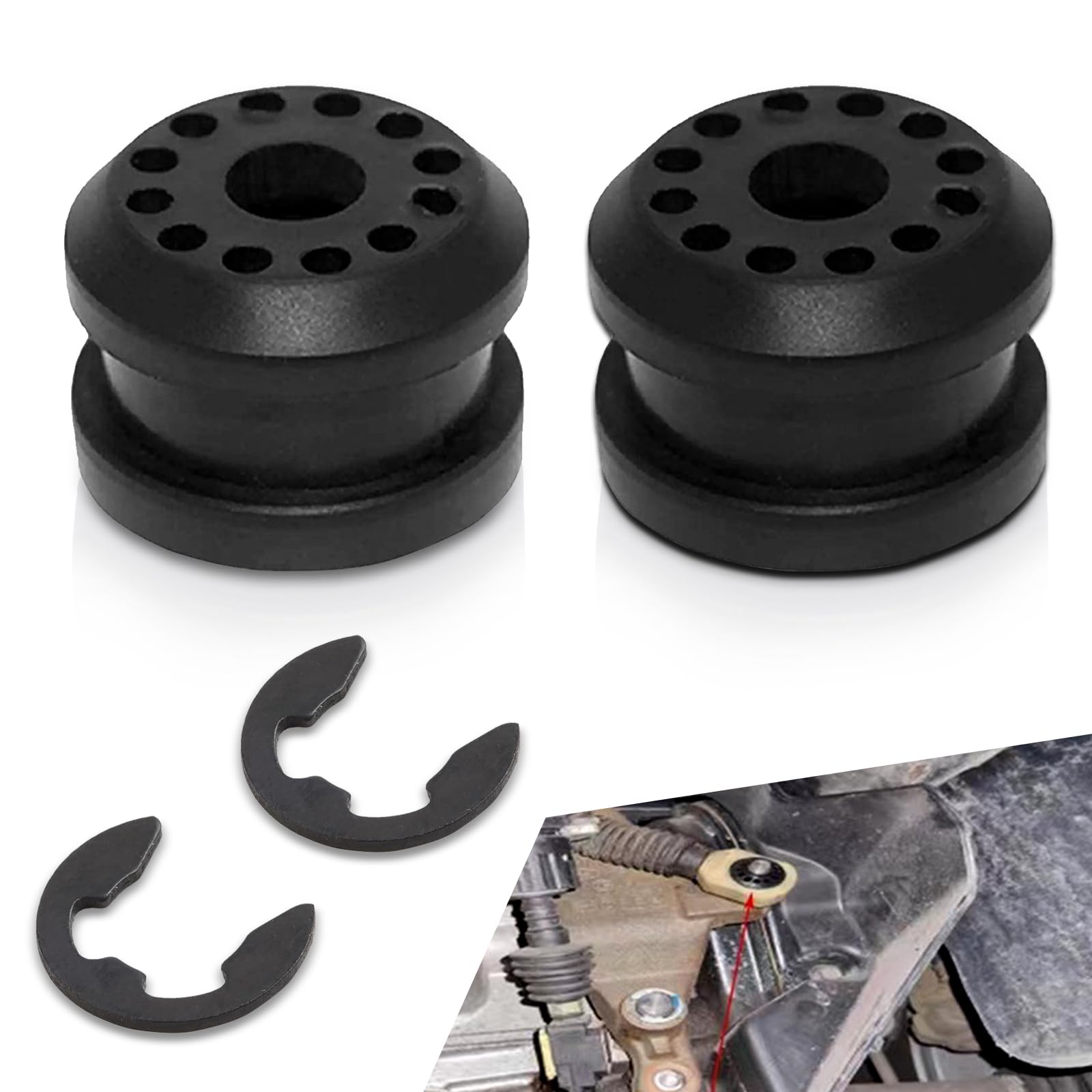 JawGrew 2 PCS Transmission Shift Linkage Grommet Bushing, Automotive Replacement Parts #68078974AA,68078975AA, Shift Linkage Rep